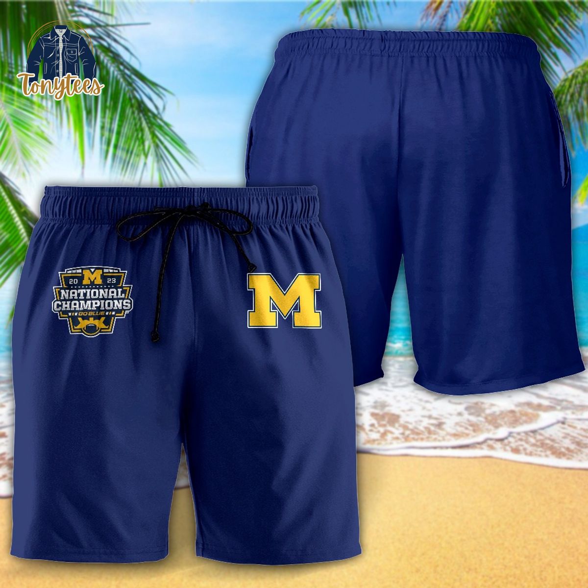 Michigan Wolverines 2023 national champions go blue hawaiian shirt