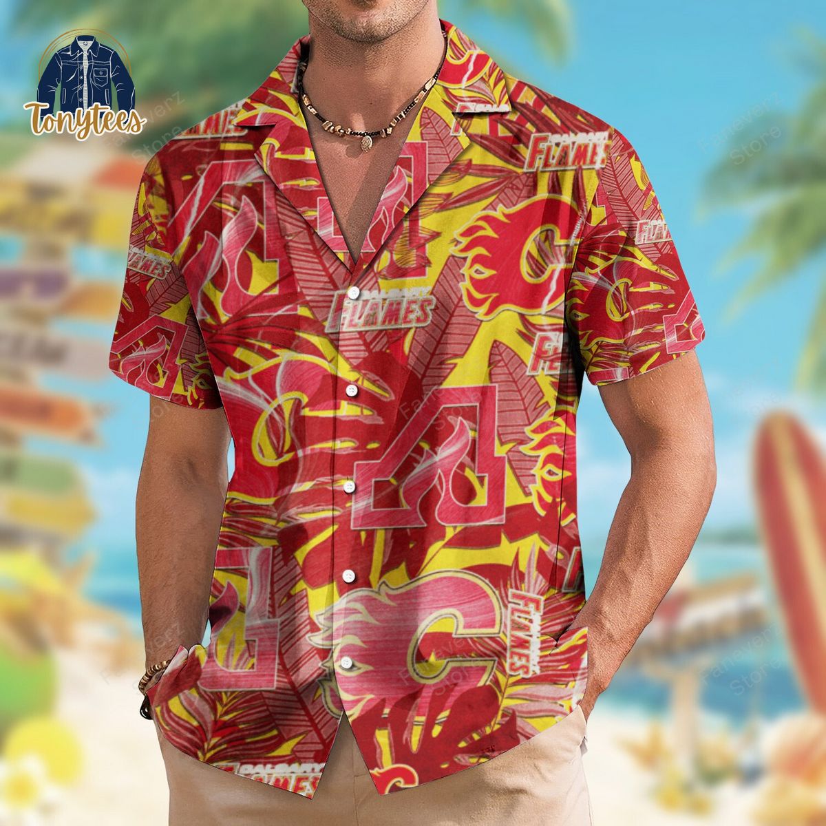 Calgary Flames Retro Revolution 2024 Hawaiian Shirt