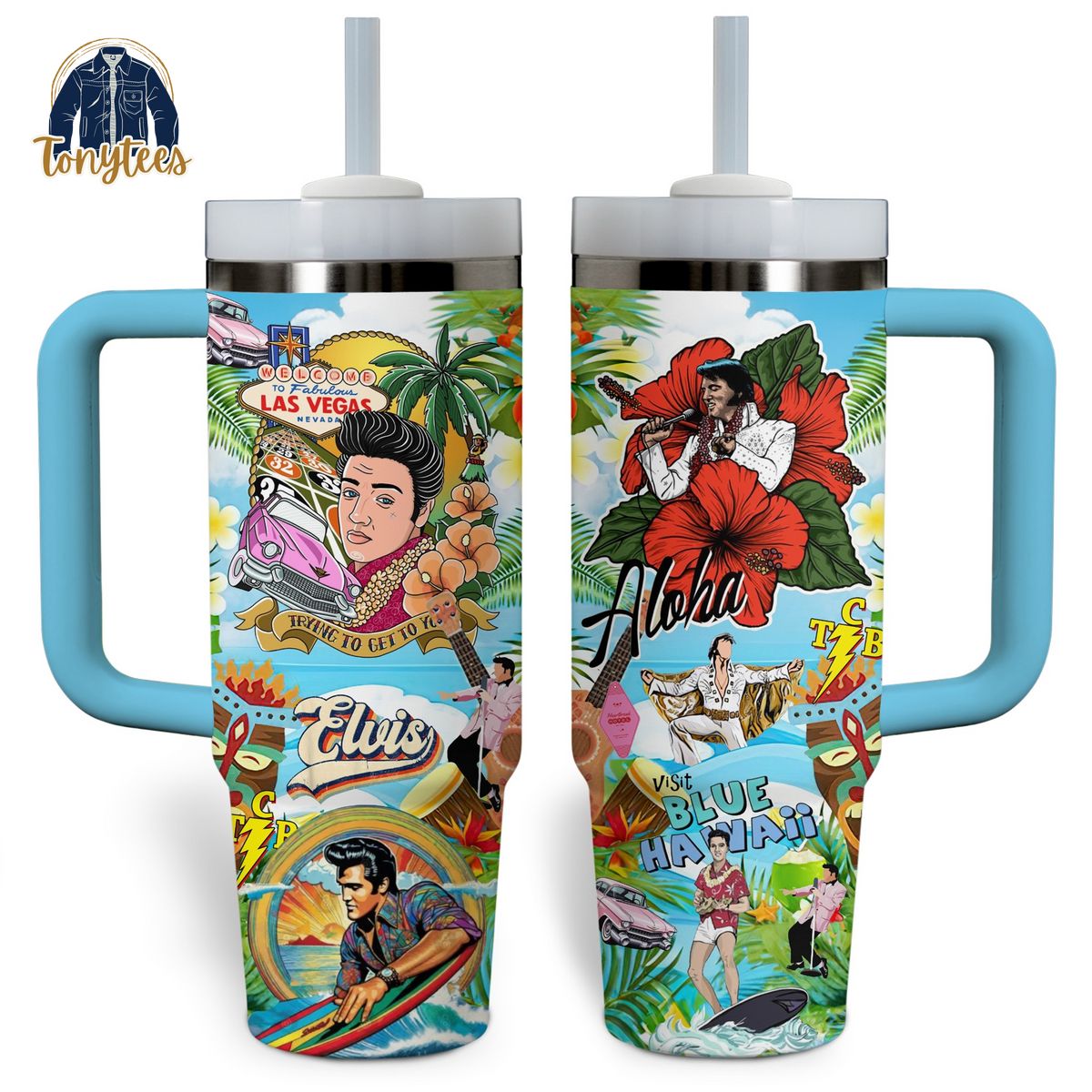 Elvis Presley Blue Hawaii Stanley Tumbler Cup