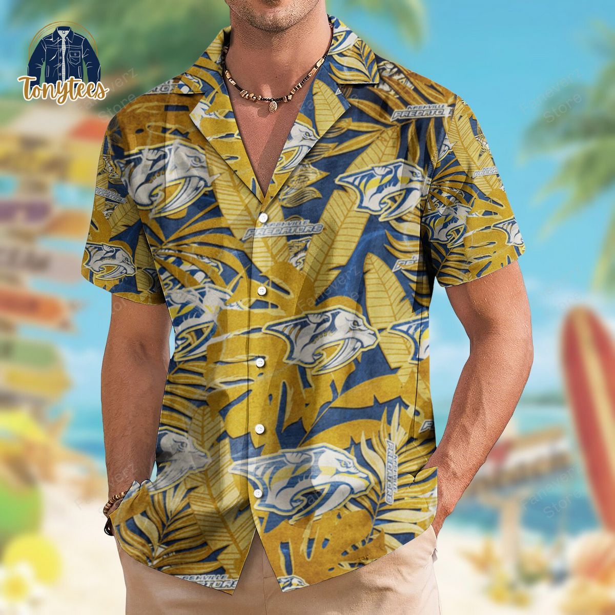 Nashville Predators Retro Revolution 2024 Hawaiian Shirt