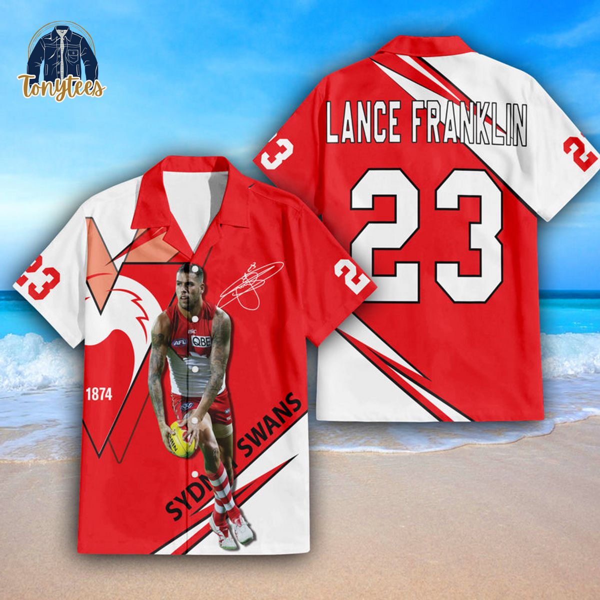 AFL Sydney Swans Lance Franklin Hawaiian shirt