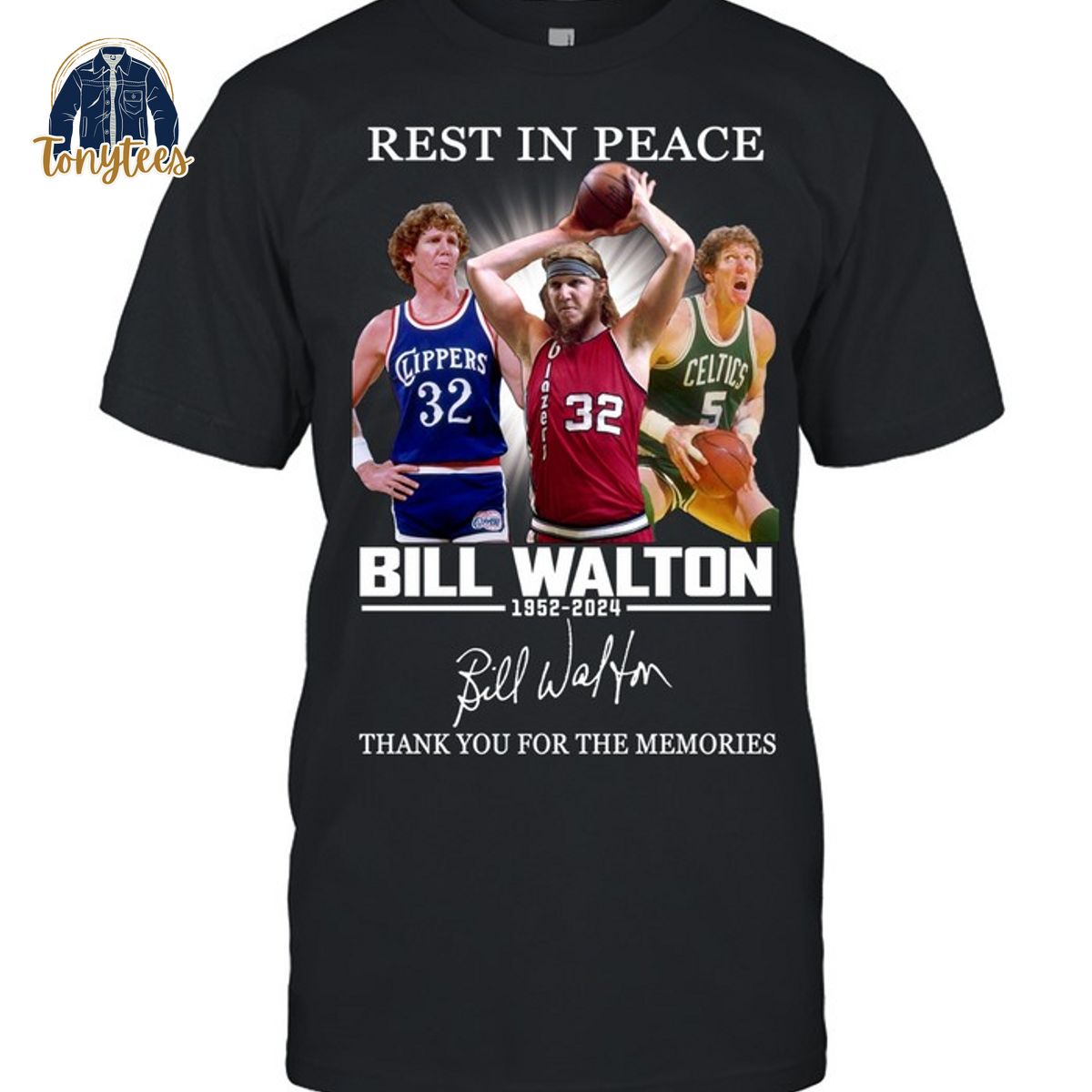 Bill Walton Rest in peace thank you for the memories shirt