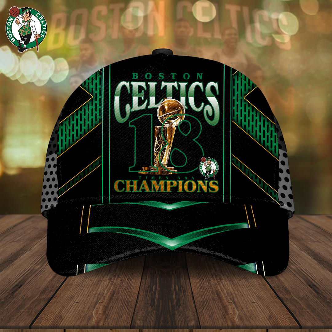 Boston Celtics Champions 18 Times NBA Classic Cap