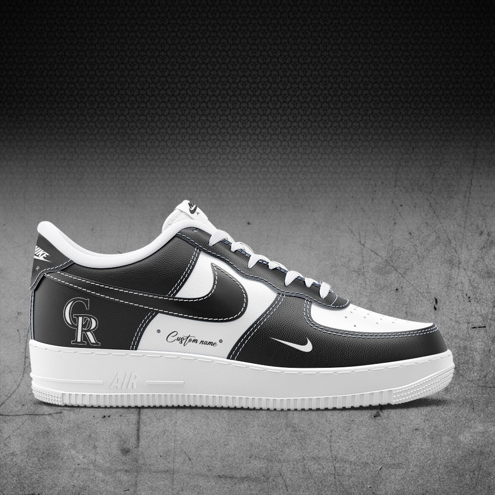 Colorado Rockies Custom Name Air Force 1 Sneaker