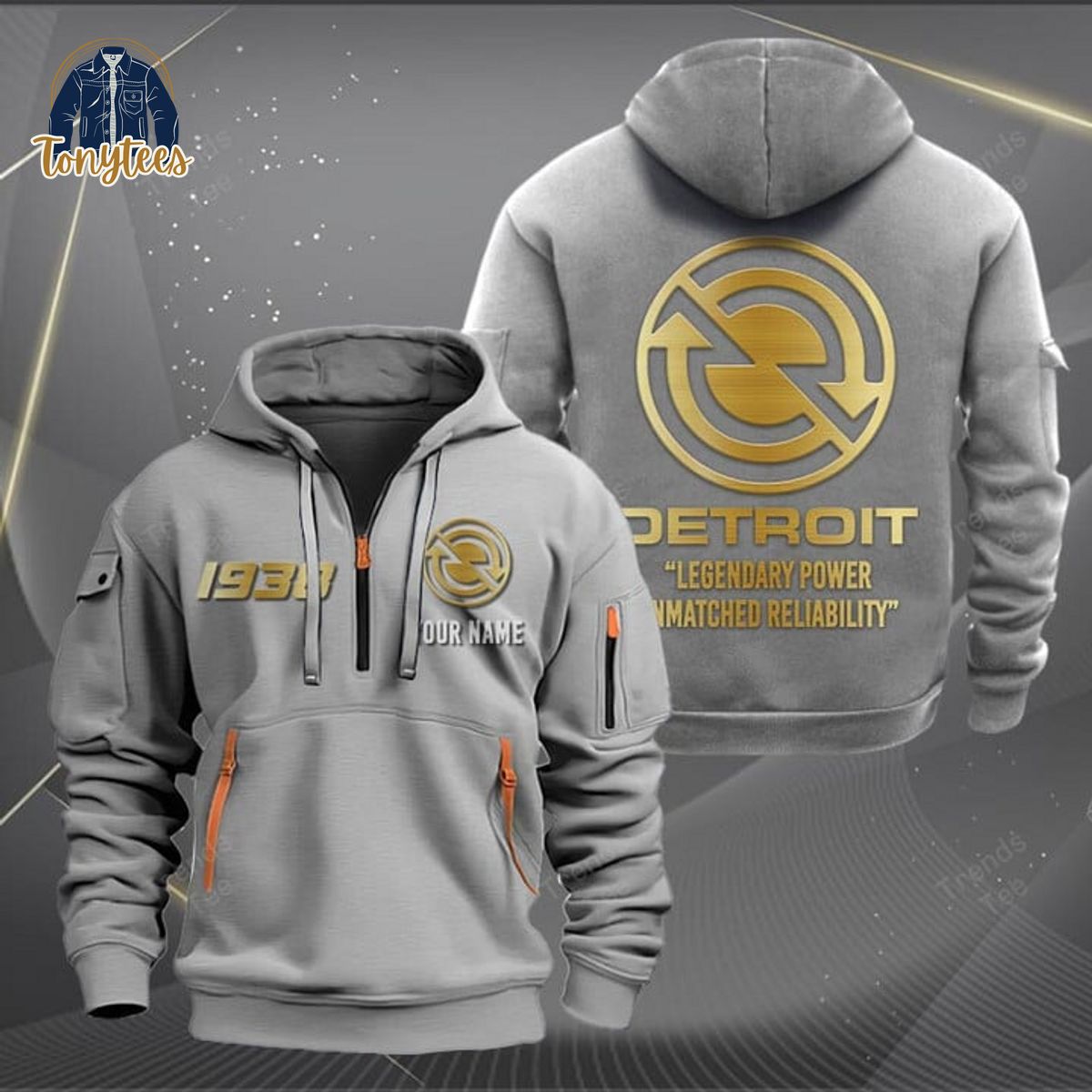 Detroit Diesel Personalized Heavy Hoodie