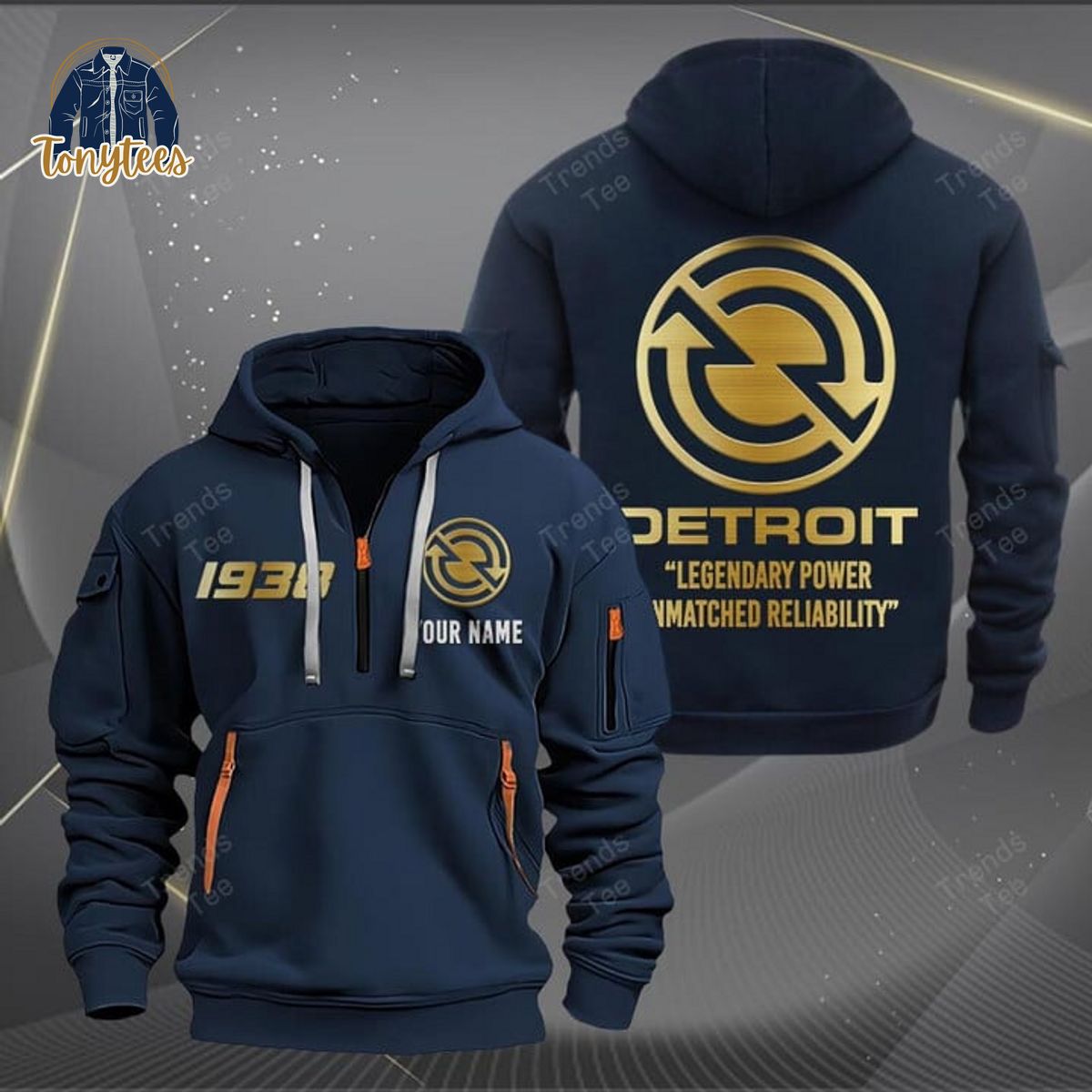 Detroit Diesel Personalized Heavy Hoodie