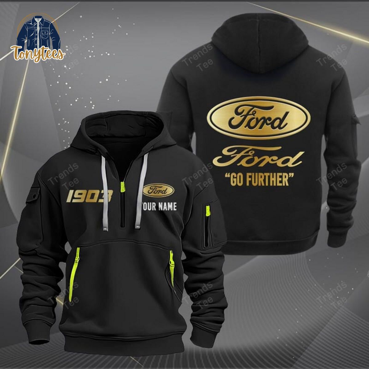 Ford Go Further Personalized Heavy Hoodie