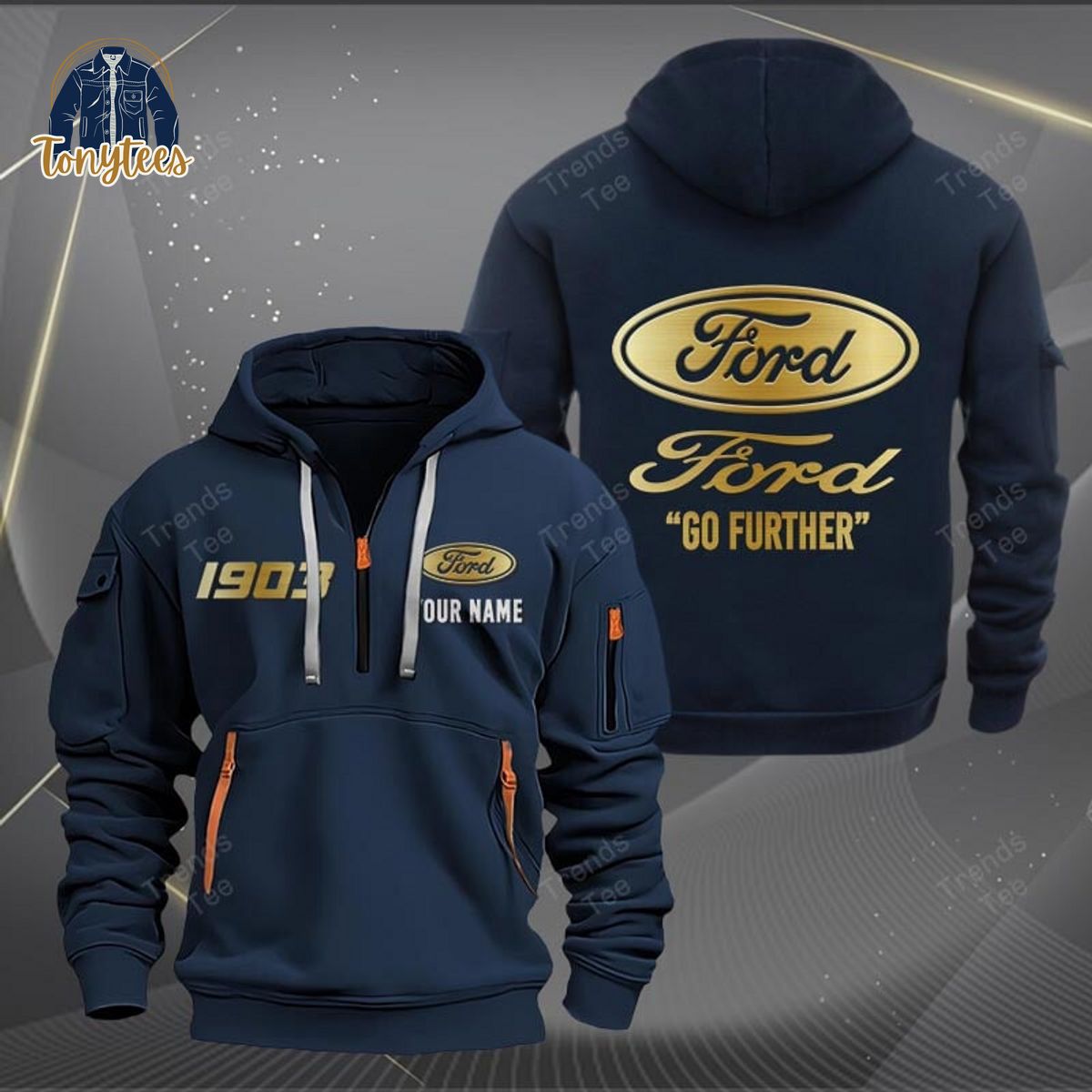 Ford Go Further Personalized Heavy Hoodie