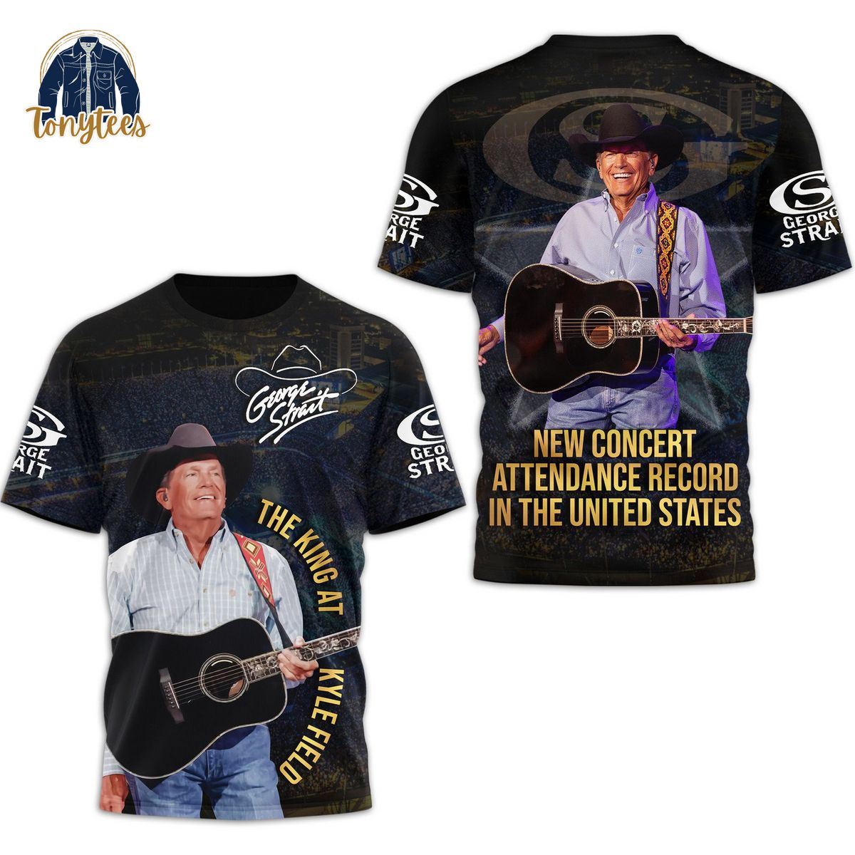 George Strait New concert attendance record in the United States 3d shirt