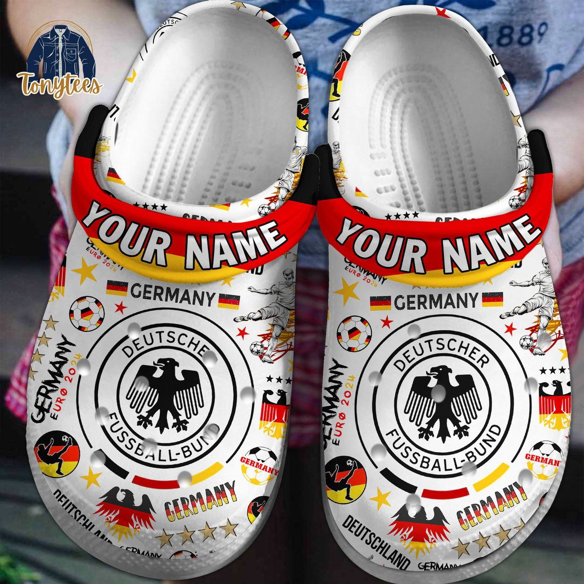 Germany national football team Deutsche custom name crocs clogs