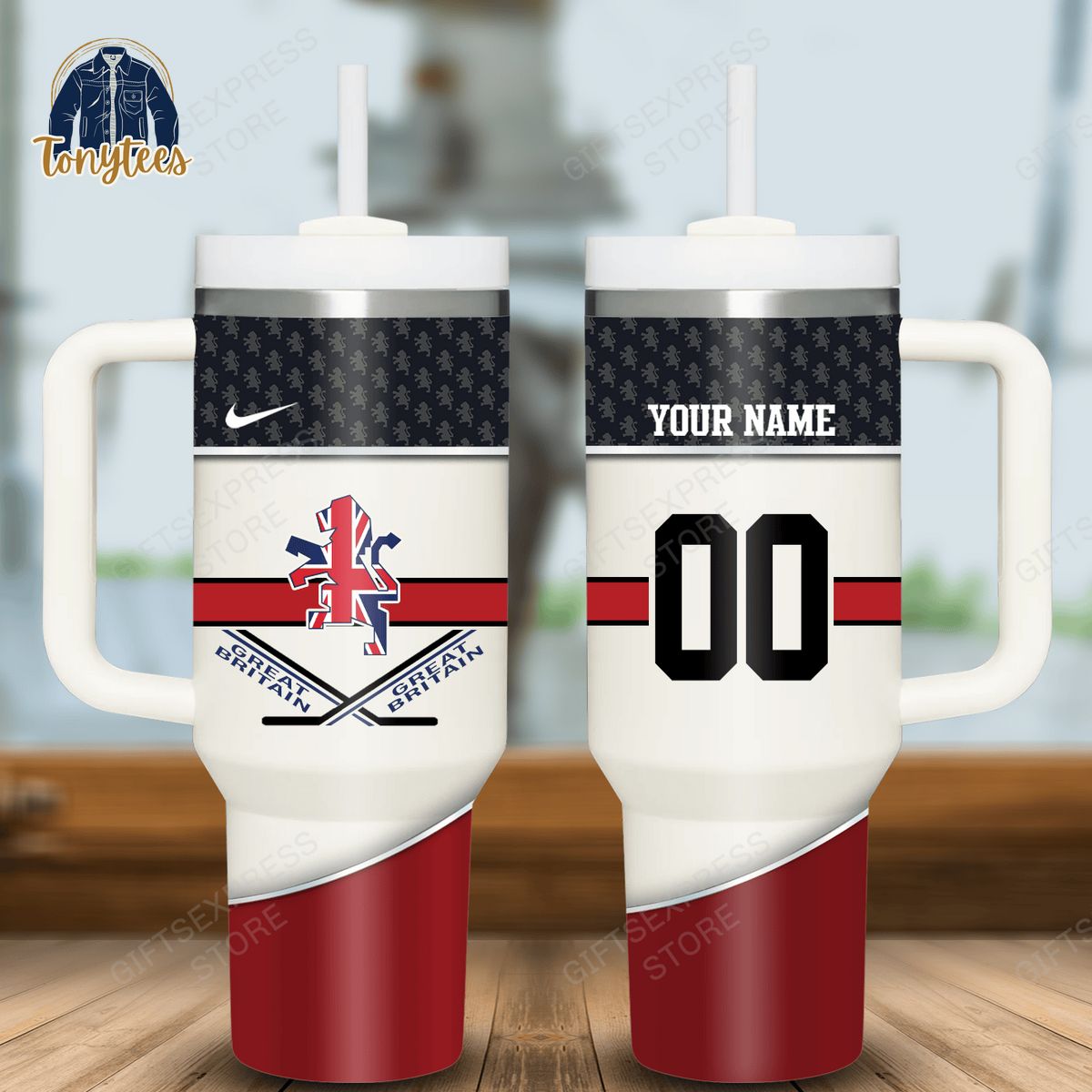 Great Britain Personalized Stanley Cup Tumbler