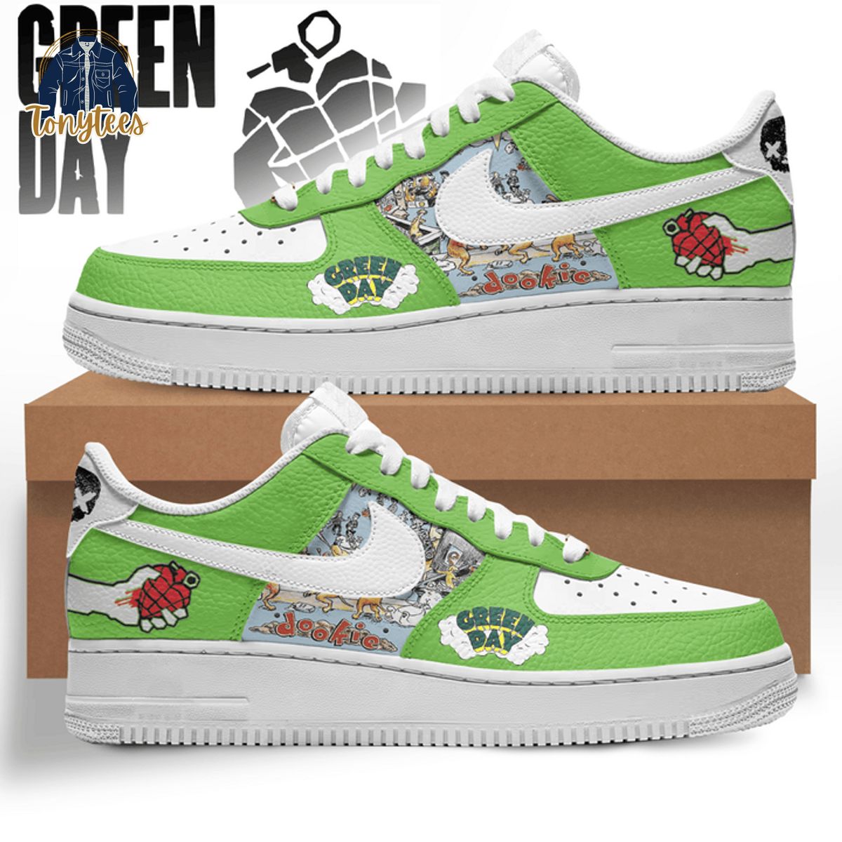 Green Day air force 1 sneaker