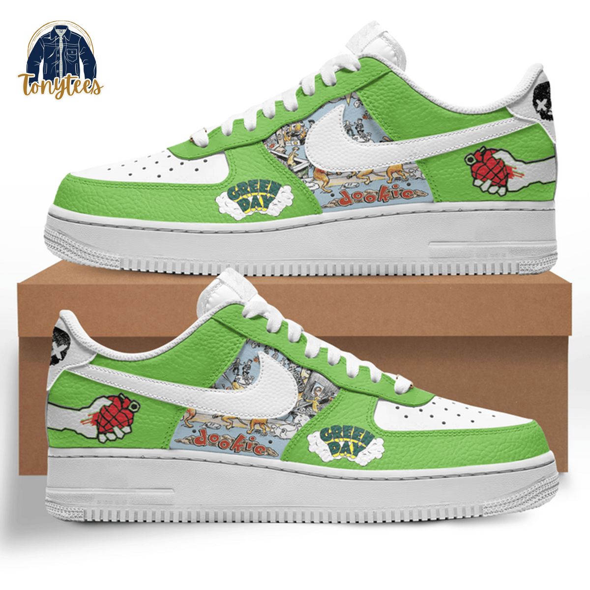 Green Day air force 1 sneaker