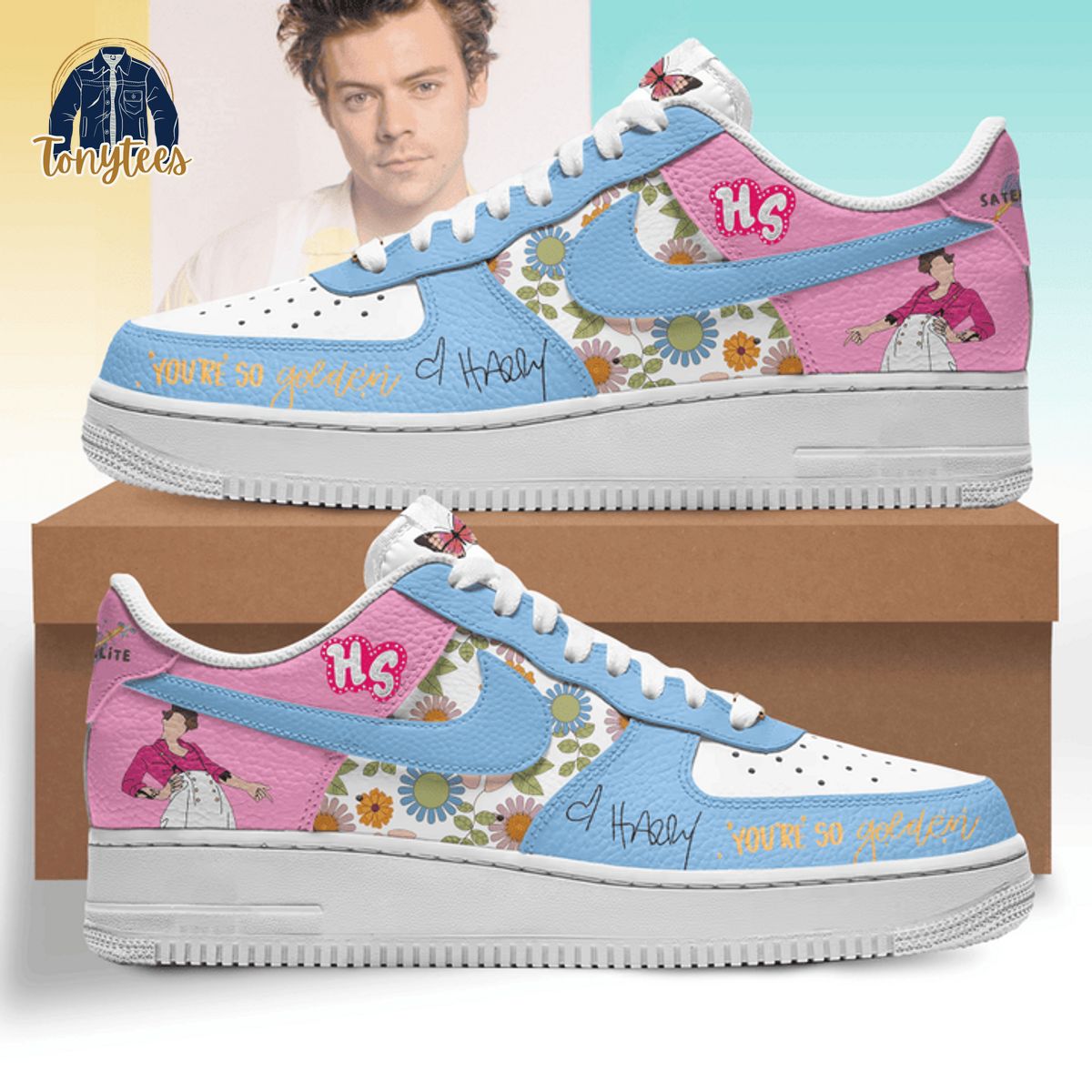 Harry Styles you’re so golden air force 1 sneaker