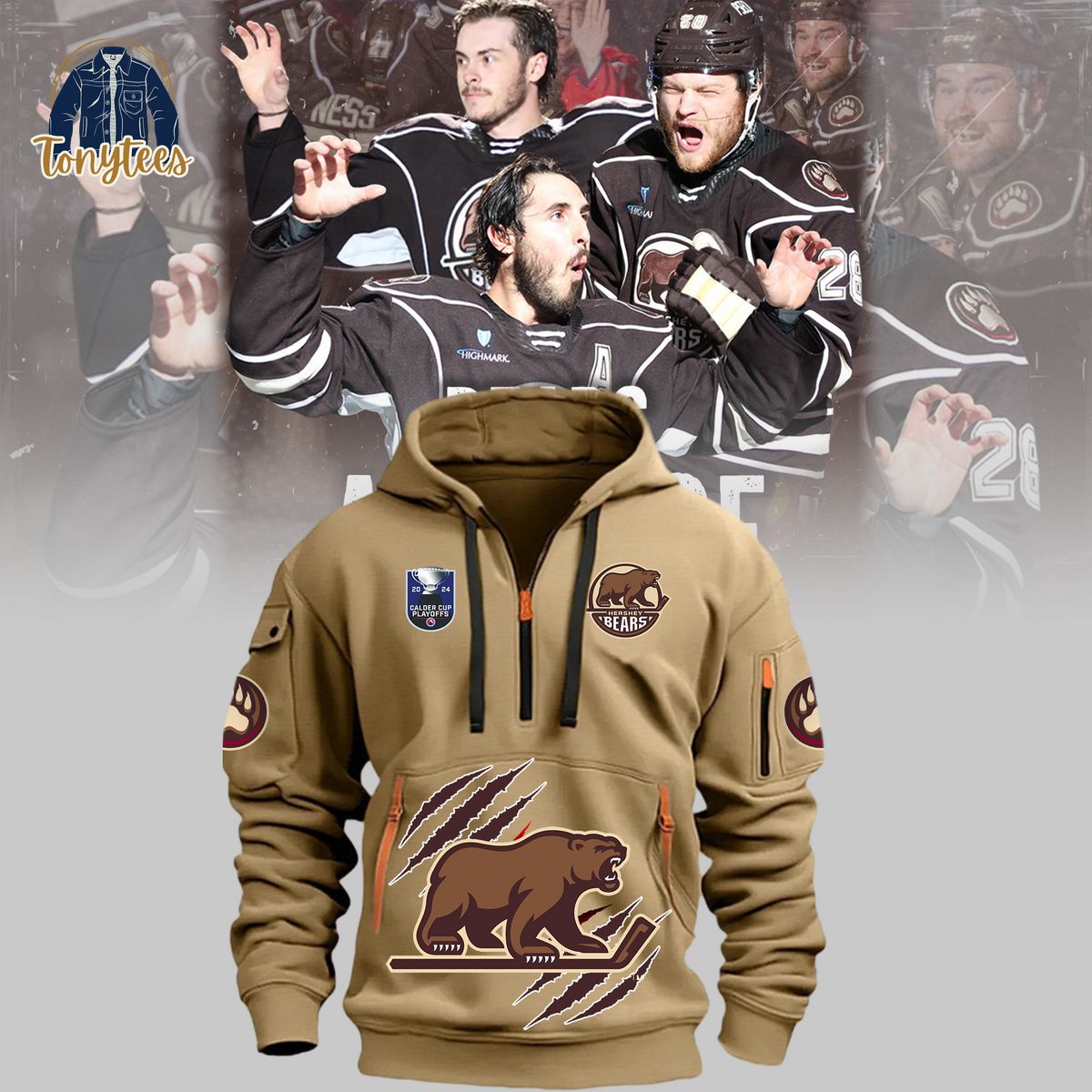 Hershey Bears Calder Cup 2024 New Heavy Hoodie