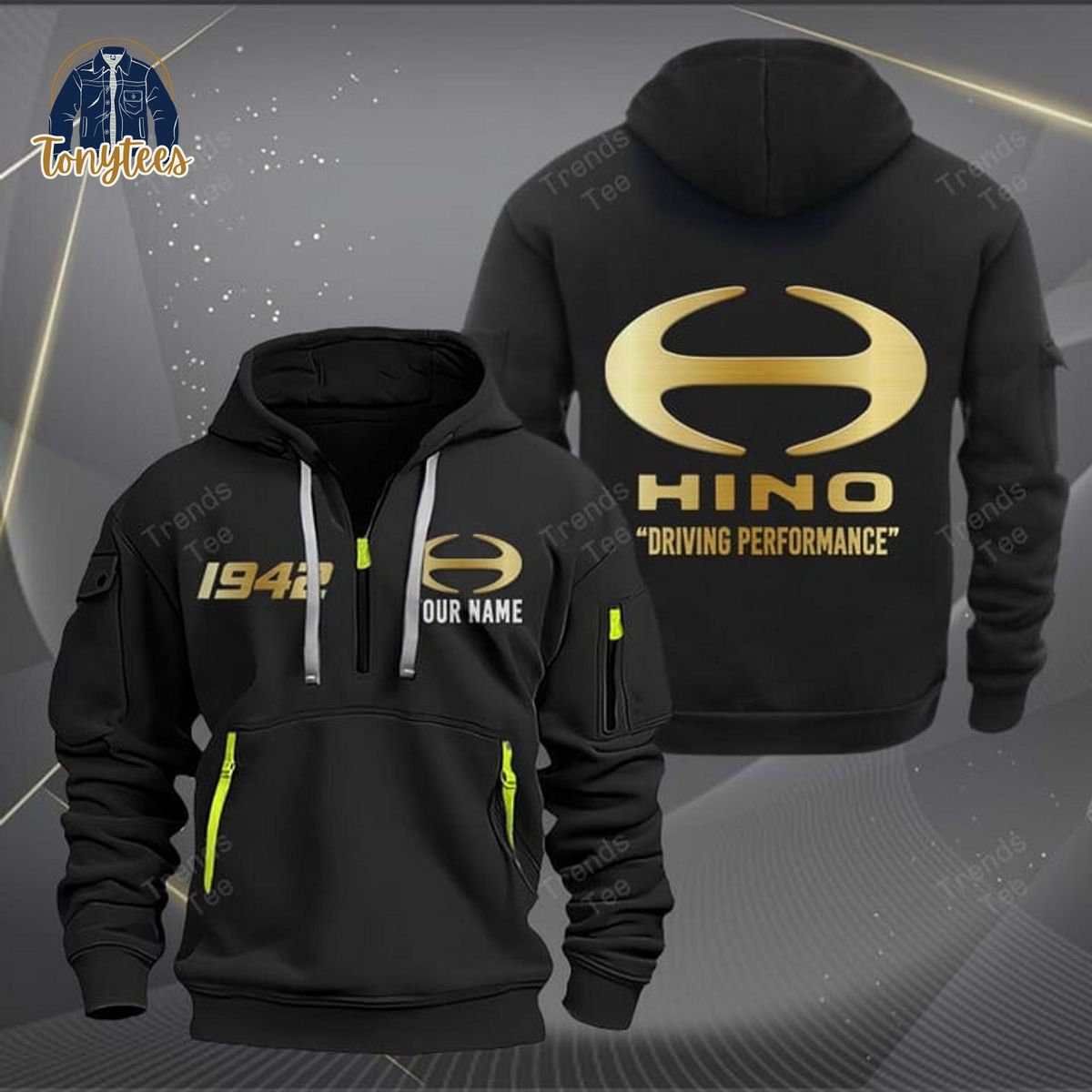 Hino Driving Performance Personalized Heavy Hoodie