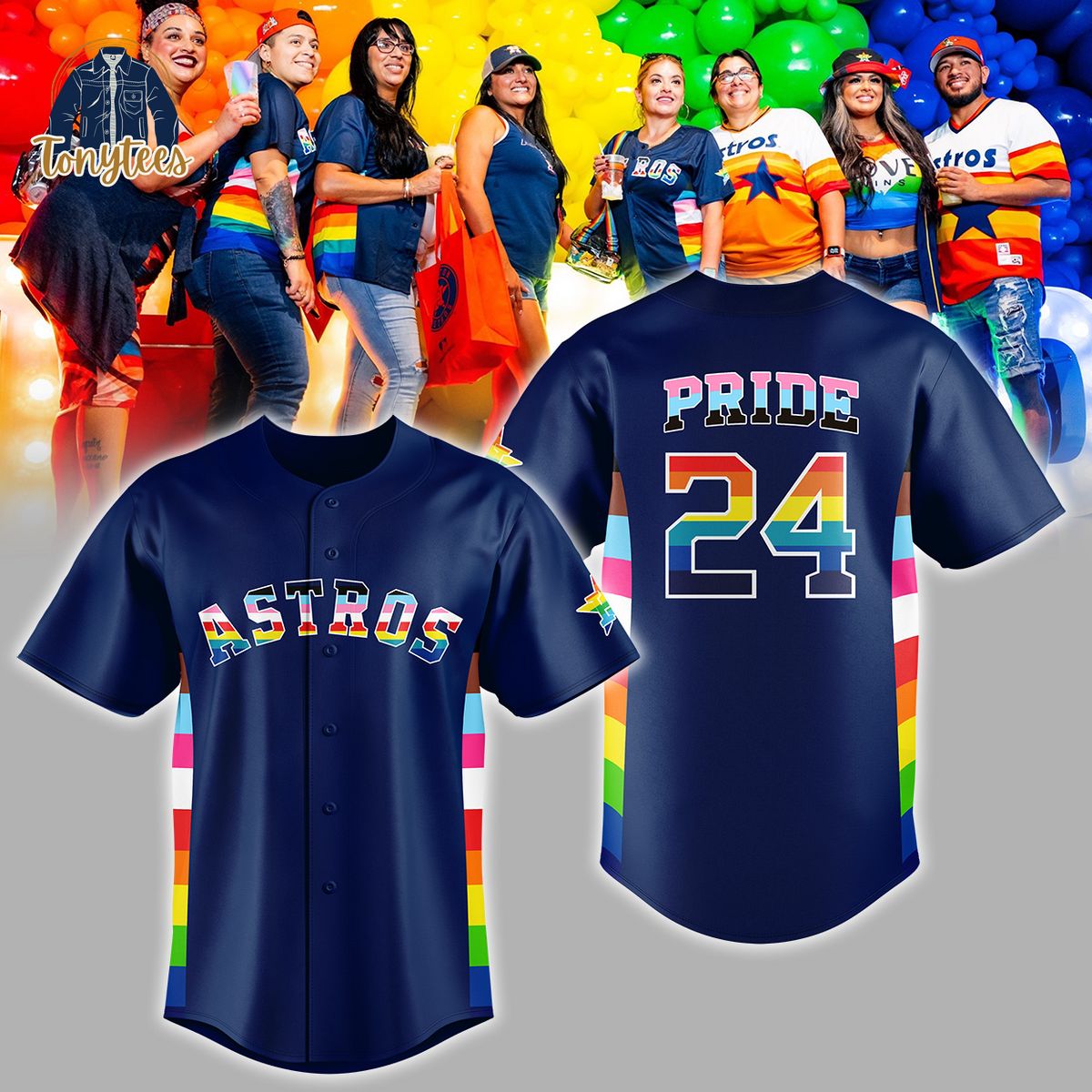 Houston Astros Special Pride Night Baseball Jersey