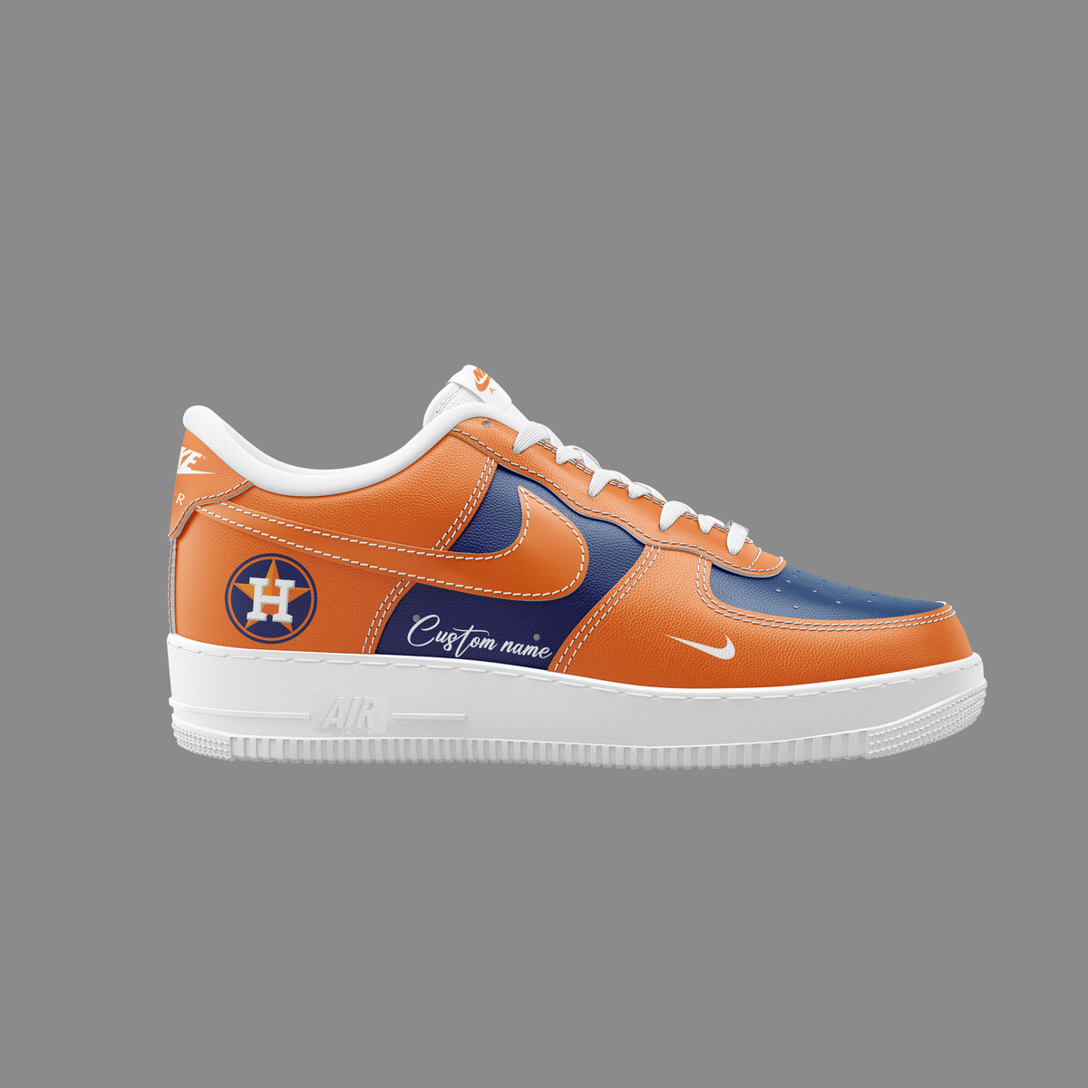 Houston Astros Custom Name Air Force 1 Sneaker