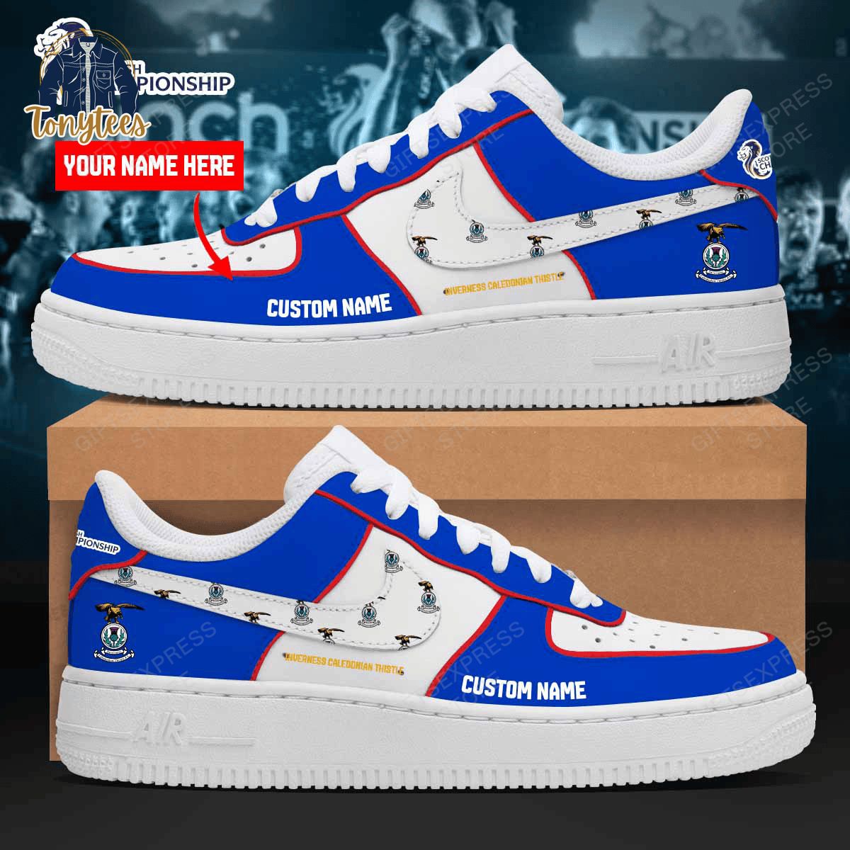 Inverness Caledonian Thistle Custom Name Air Force 1 Sneaker