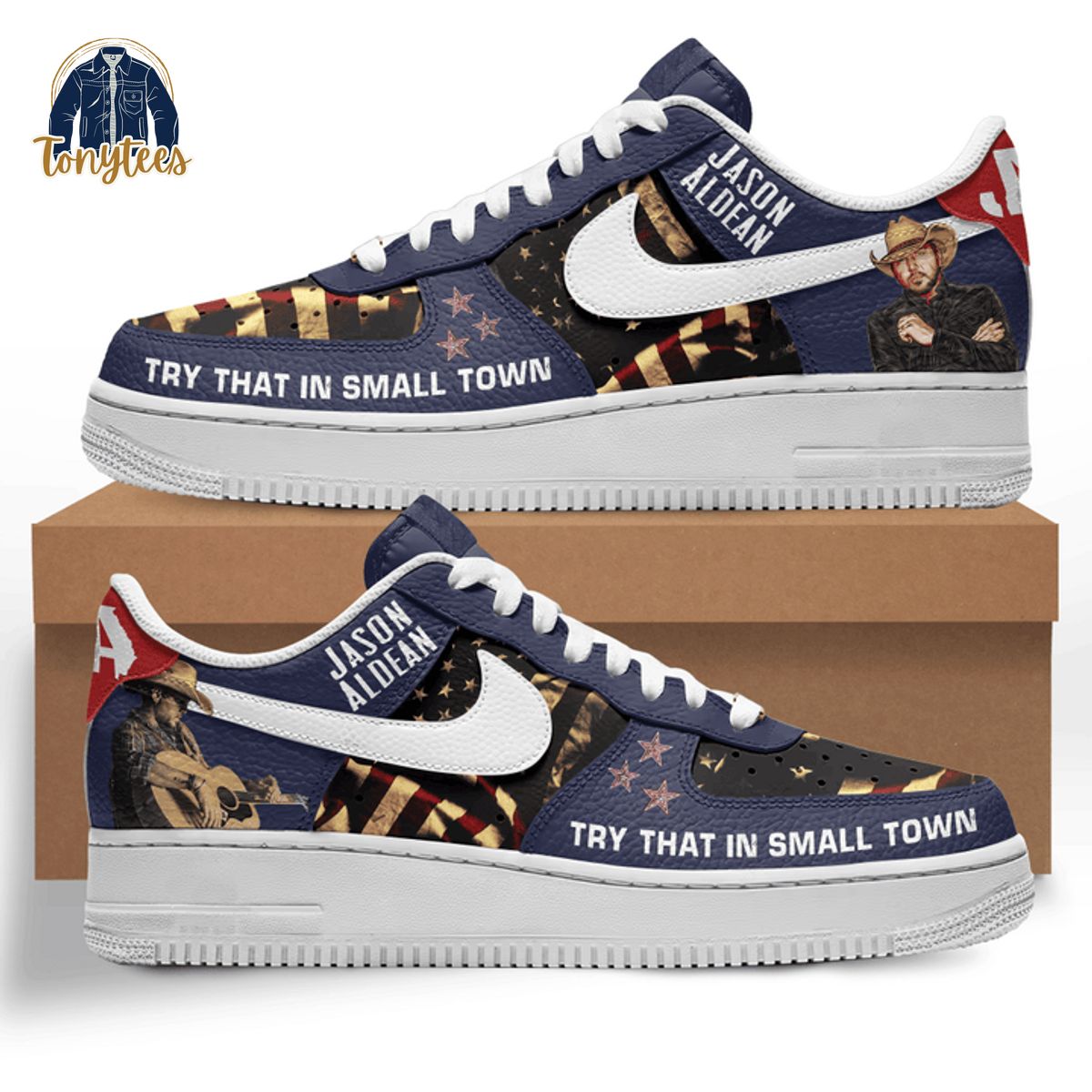 Jason Aldean try that in small town air force 1 sneaker