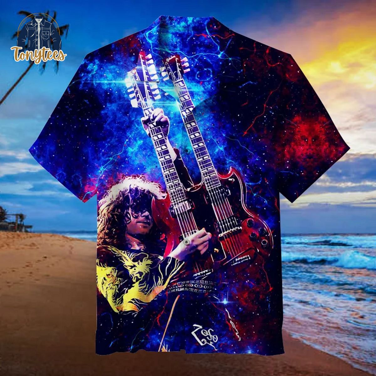 Jimmy Page Led Zeppelin Hawaiian Shirt