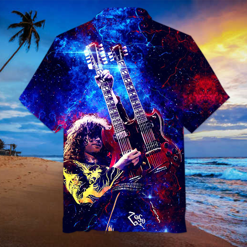 Jimmy Page Universal Hawaiian Shirt