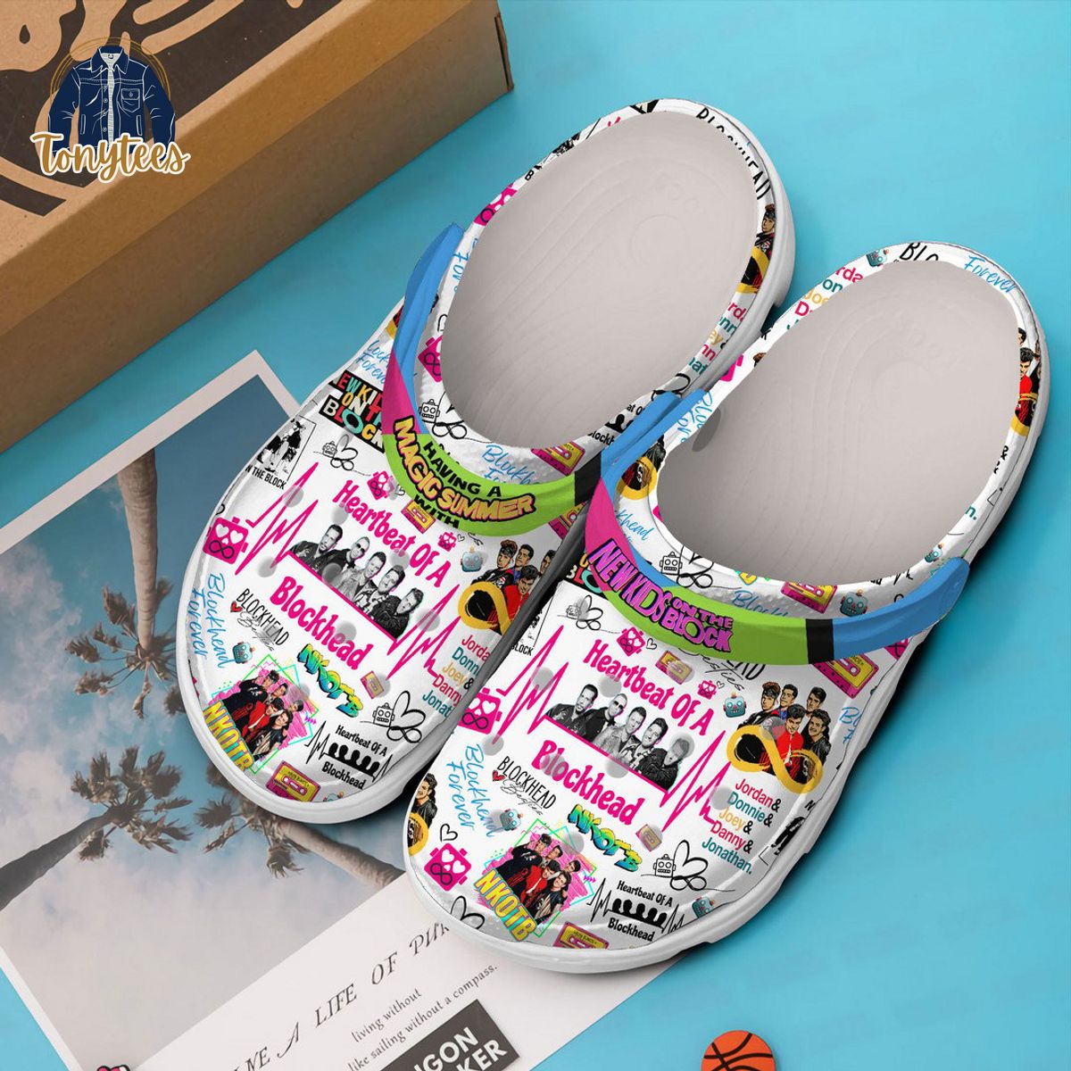 New Kids on the Block having a magic summer crocs clogs