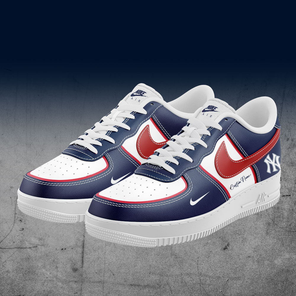 New York Yankees Custom Name Air Force 1 Sneaker