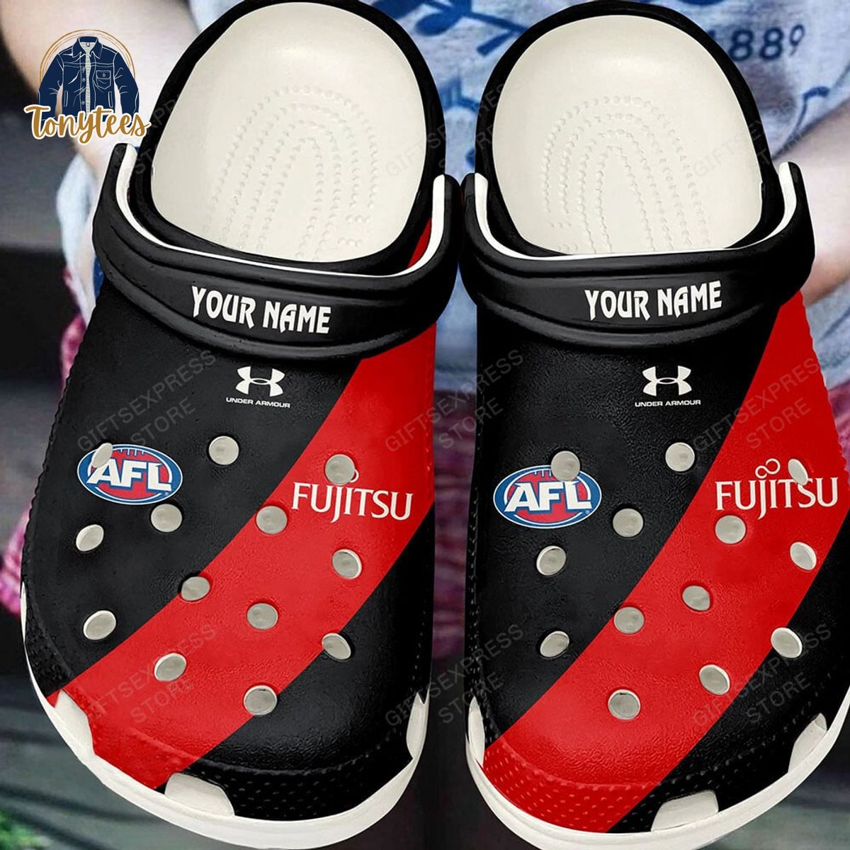 Personalized AFL Essendon Football Club Crocs Clogs