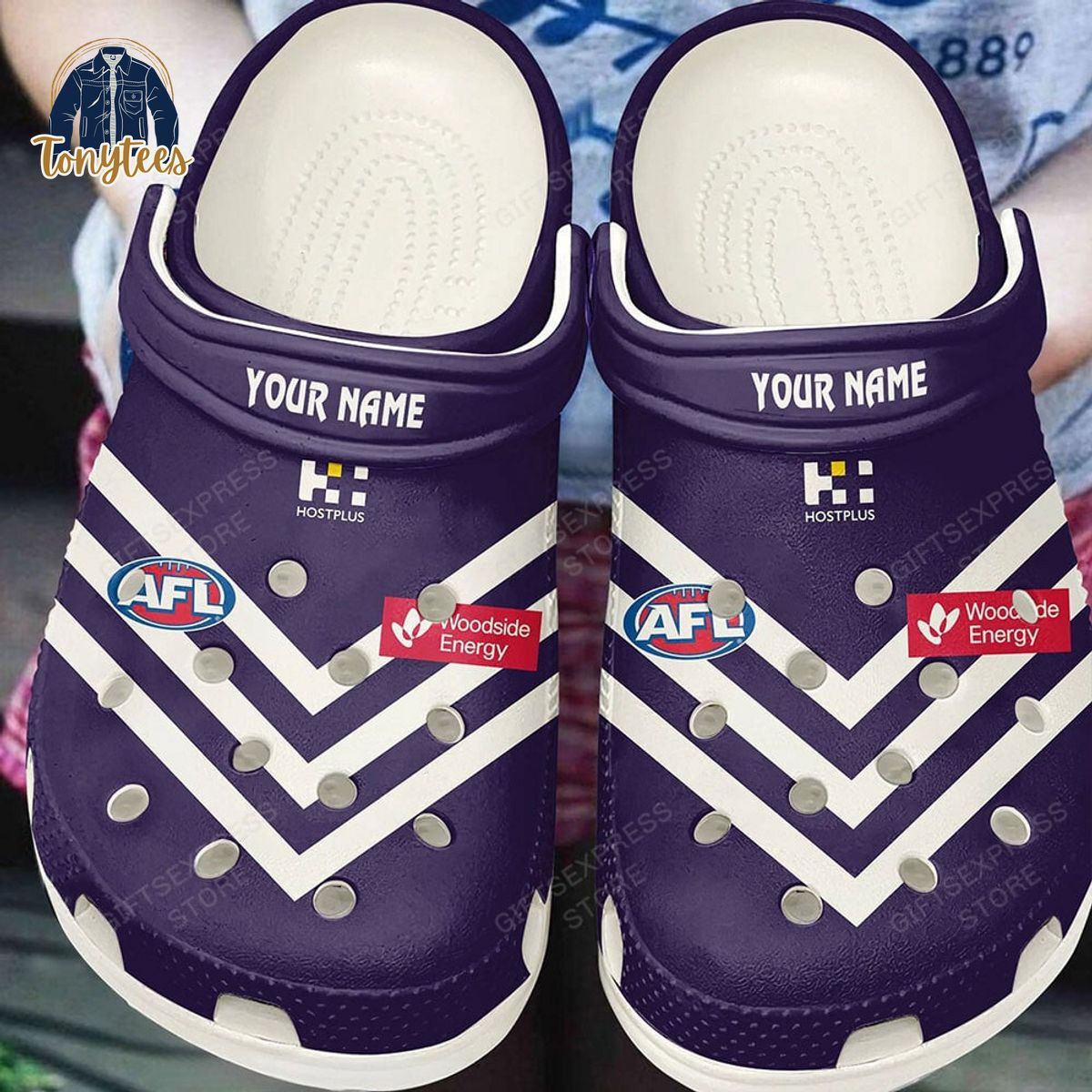 Personalized AFL Fremantle Football Club Crocs Clogs