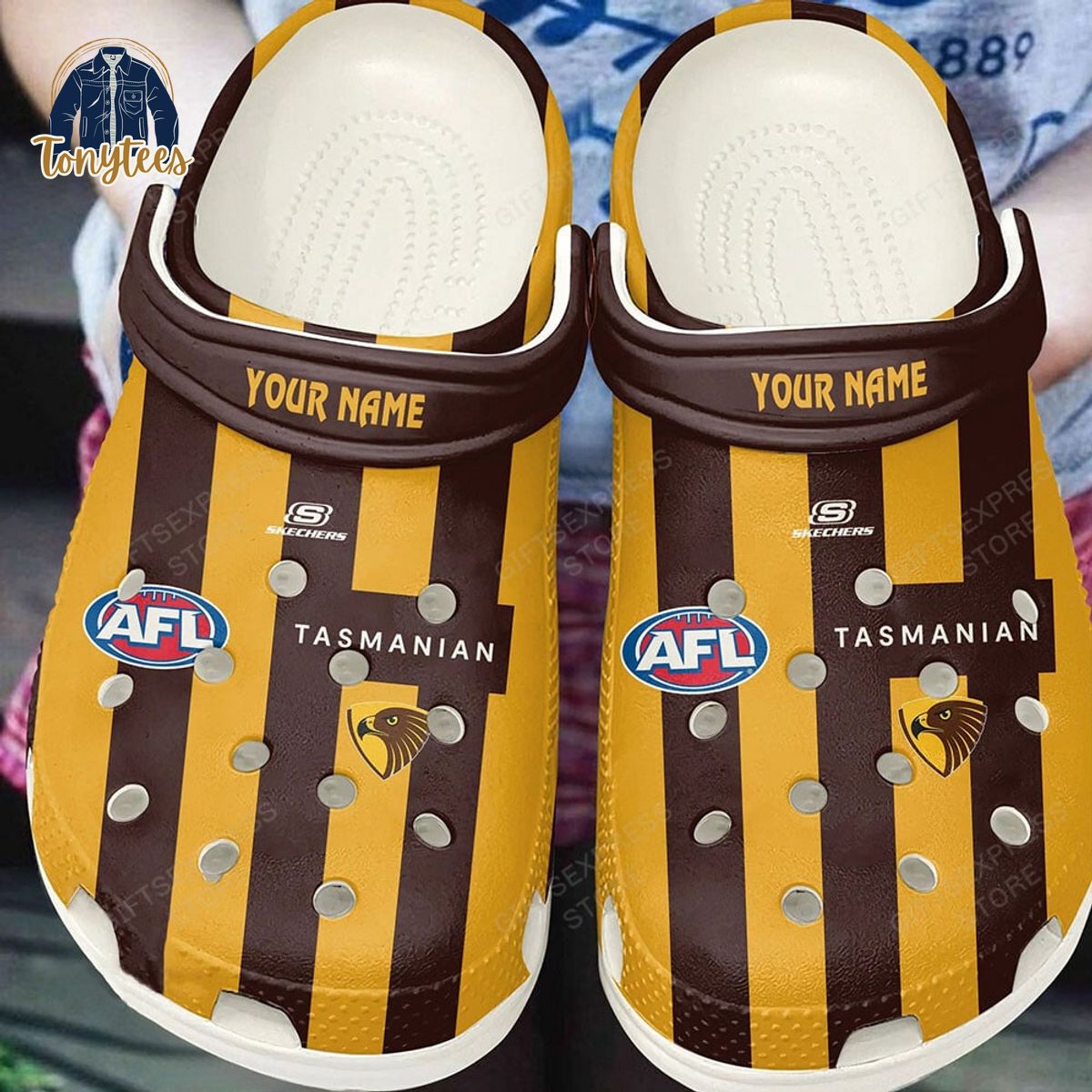 Personalized AFL Hawthorn Football Club Crocs Clogs