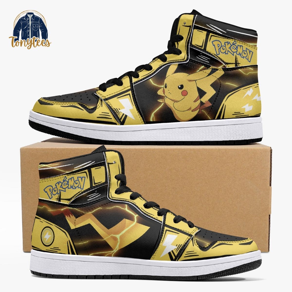 Pikachu Pokemon Air Jordan 1 High Sneaker