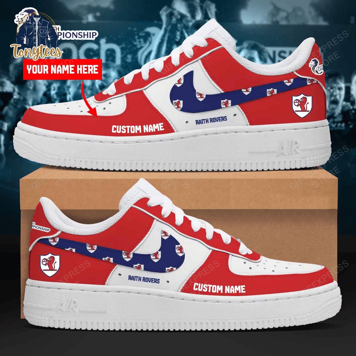 Raith Rovers Custom Name Air Force 1 Sneaker