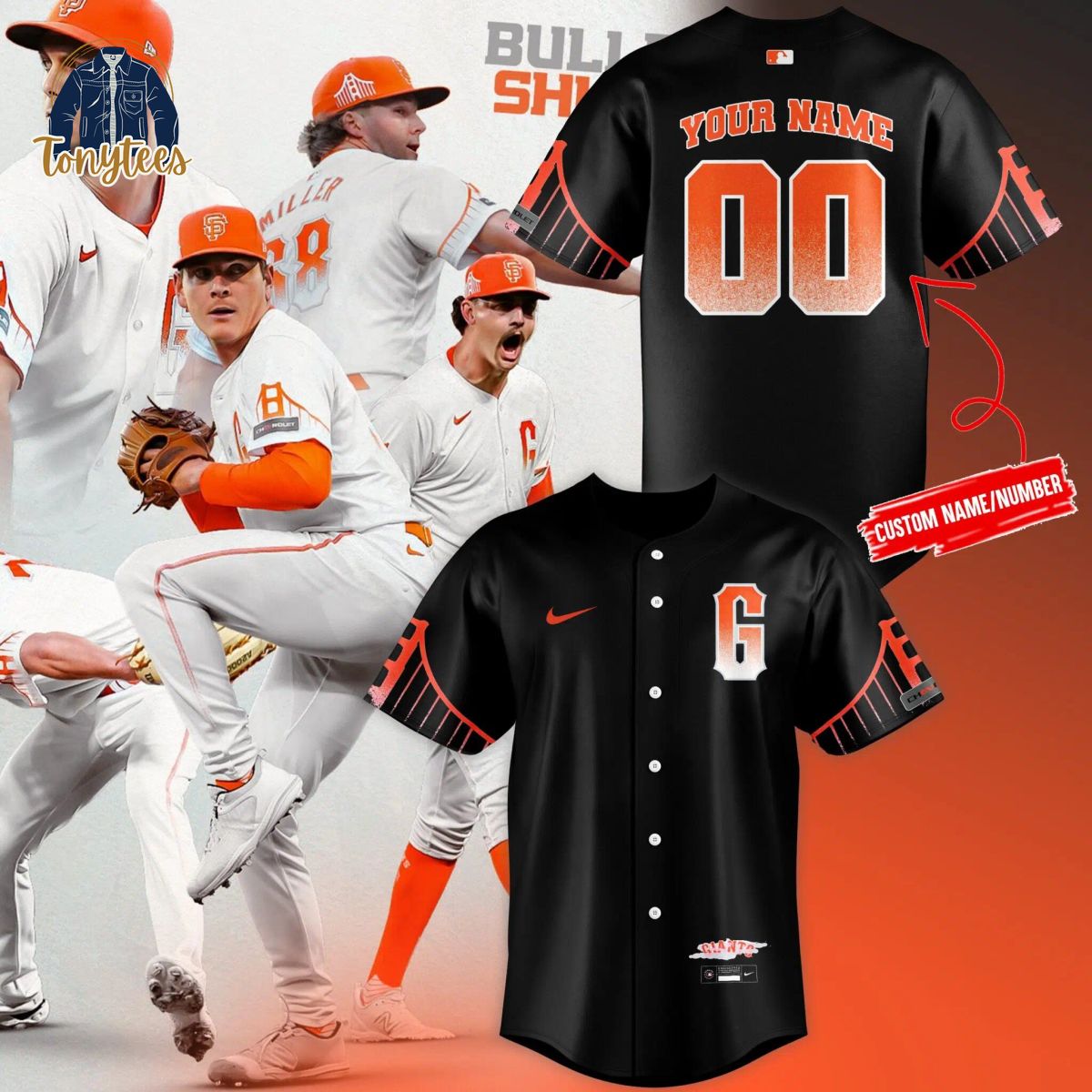 San Francisco Giants City Connect Personalized Baseball Jersey