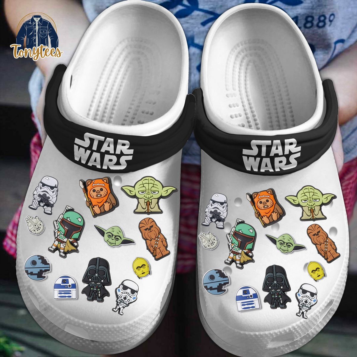 Star Wars stickers crocs clogs