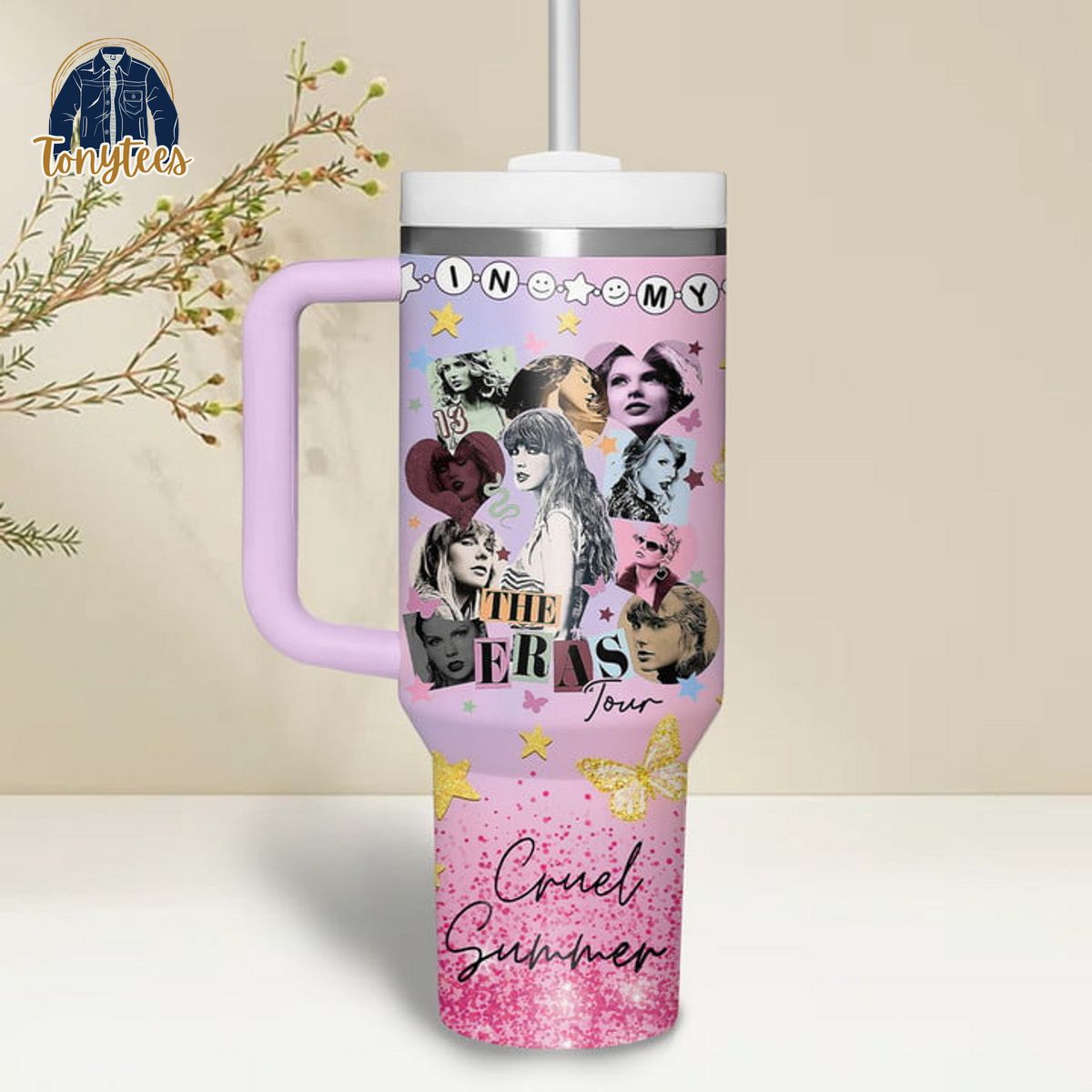 Taylor Swift the Eras Tour Cruel Summer Lover Custom Name Stanley Cup Tumbler