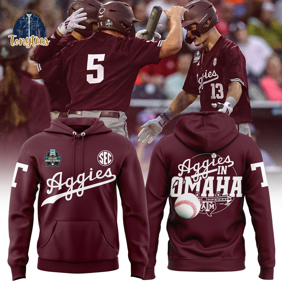 Texas A&M Aggies baseball 2024 hoodie