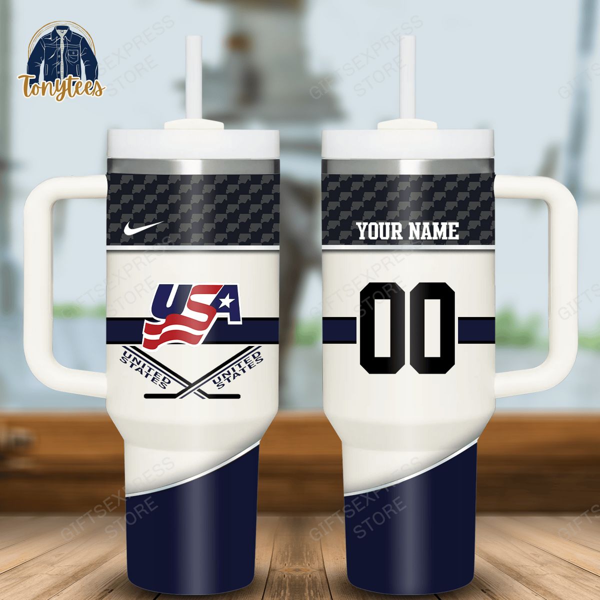 United States Personalized Stanley Cup Tumbler