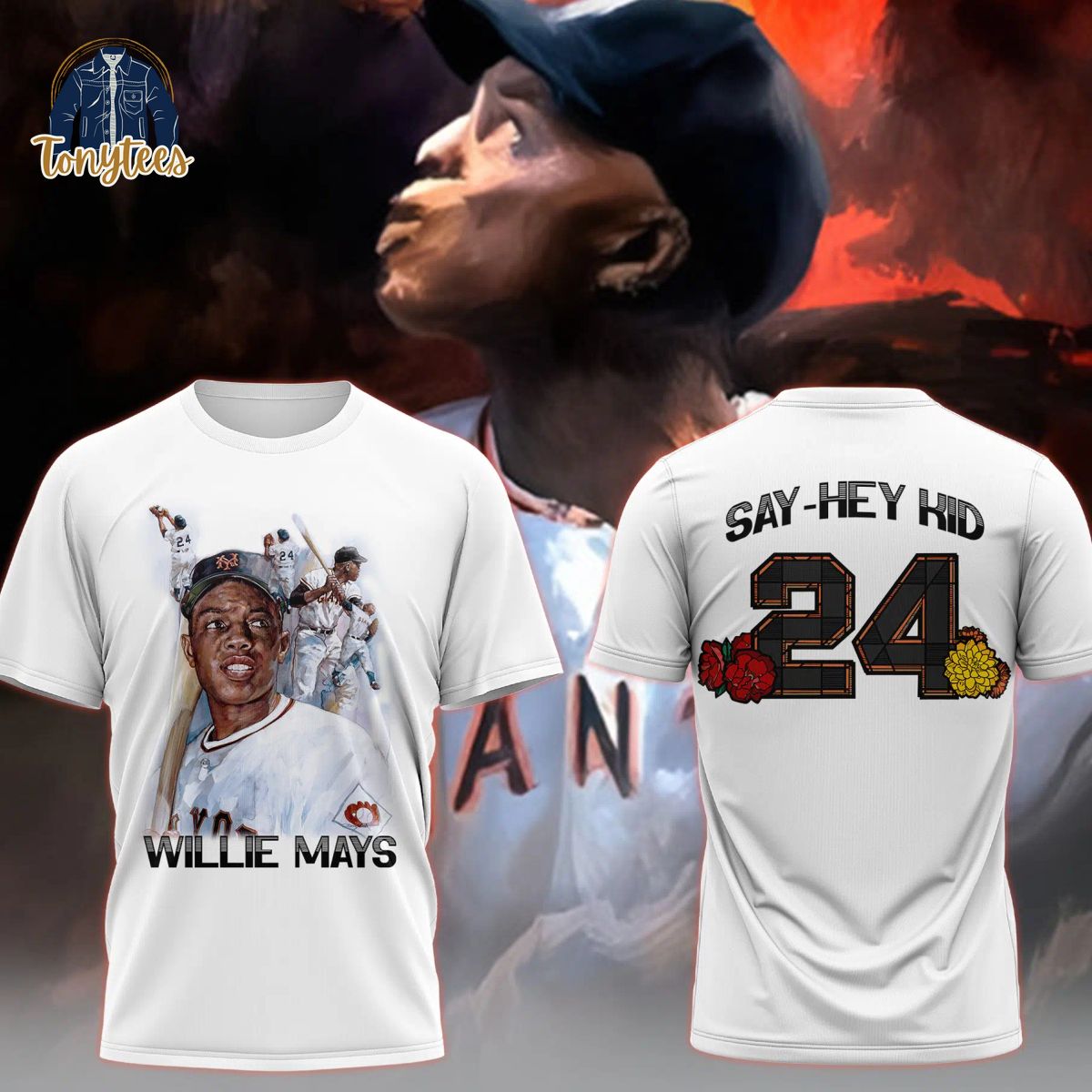 Willie Mays Say Hey Kid 24 T-Shirt