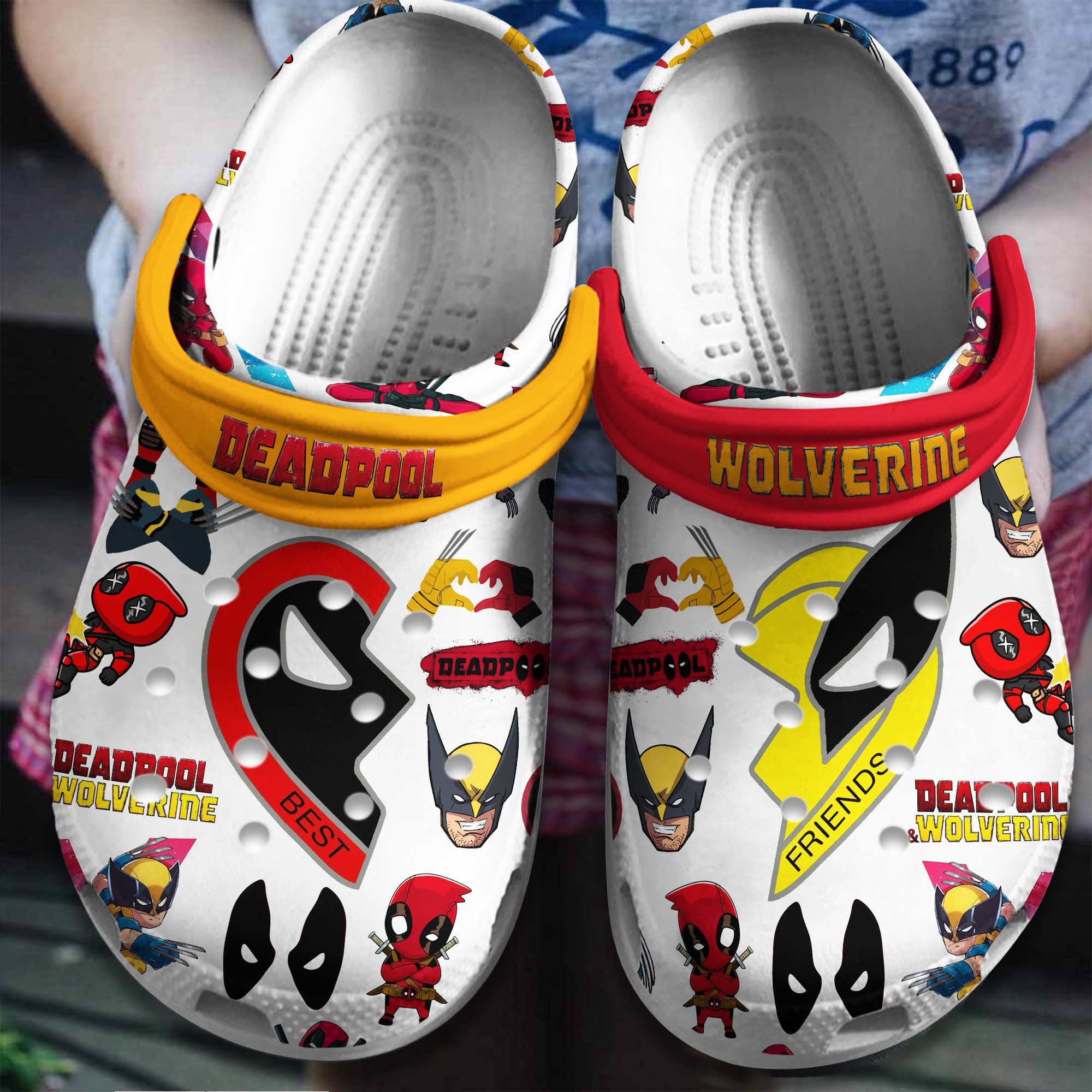 Deadpool & Wolverine Crocs Clogs