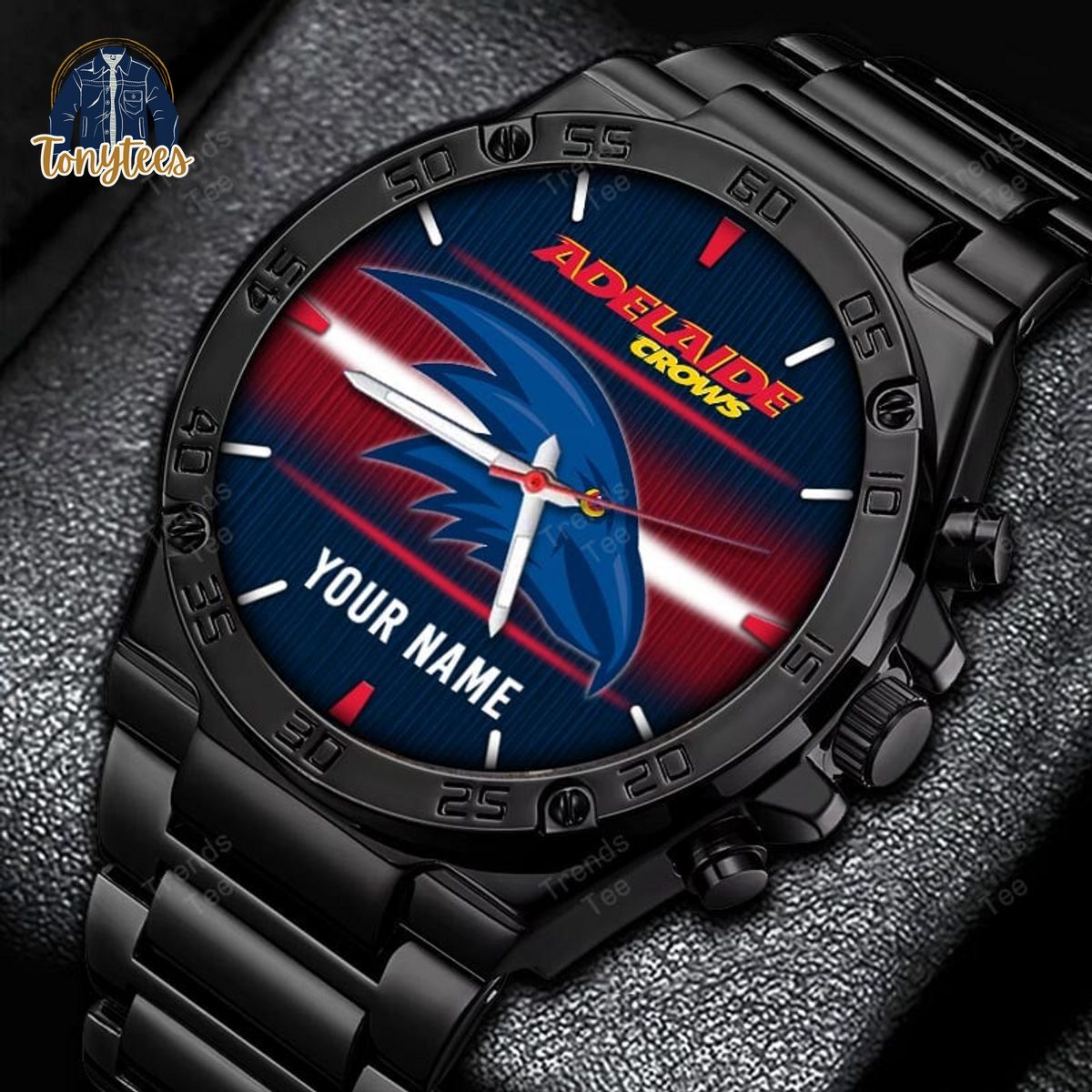 Adelaide Crows AFL Personalized Stainless Steel Watch