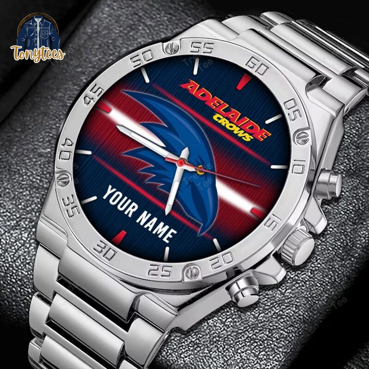 Adelaide Crows AFL Personalized Stainless Steel Watch