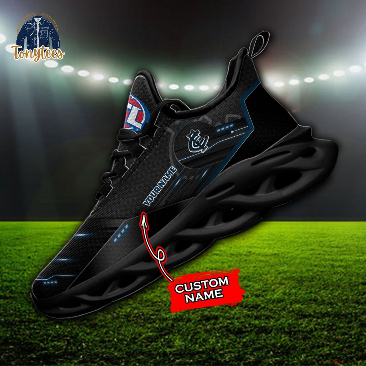 AFL Carlton Blues Max Soul Sneaker Custom Name
