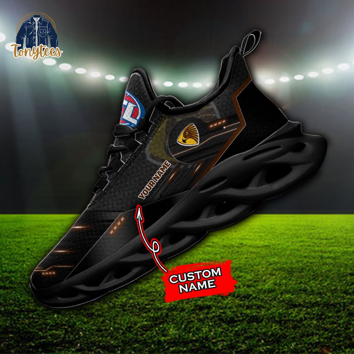 AFL Hawthorn Hawks Max Soul Sneaker Custom Name