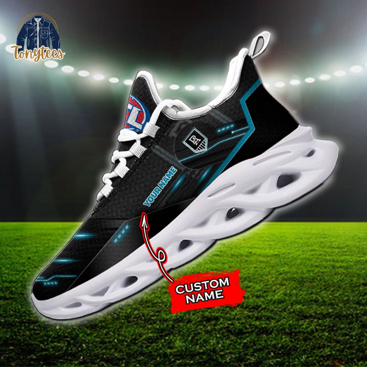 AFL Port Adelaide Power Max Soul Sneaker Custom Name