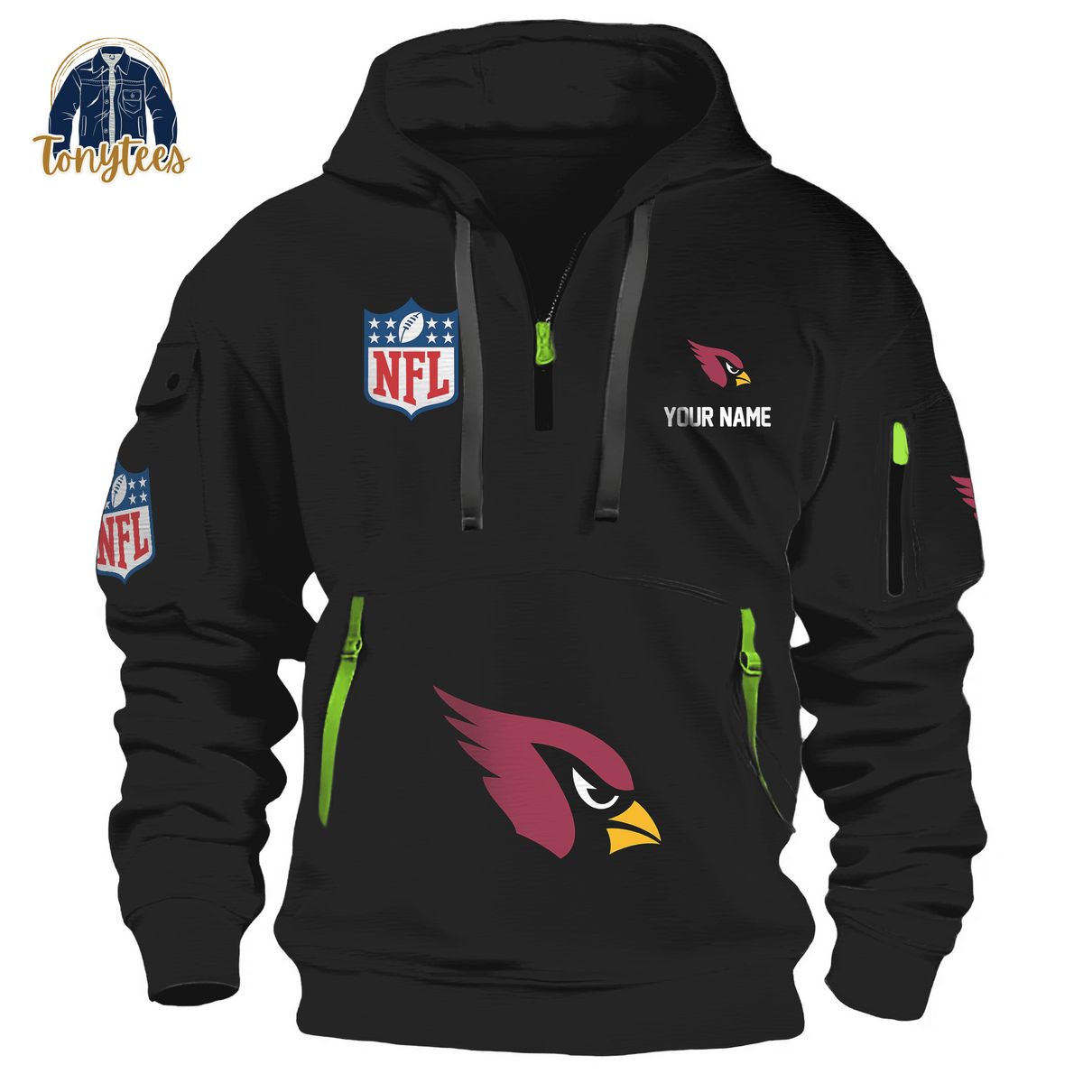 Arizona Cardinals NFL Personalized New Heavy Hoodie