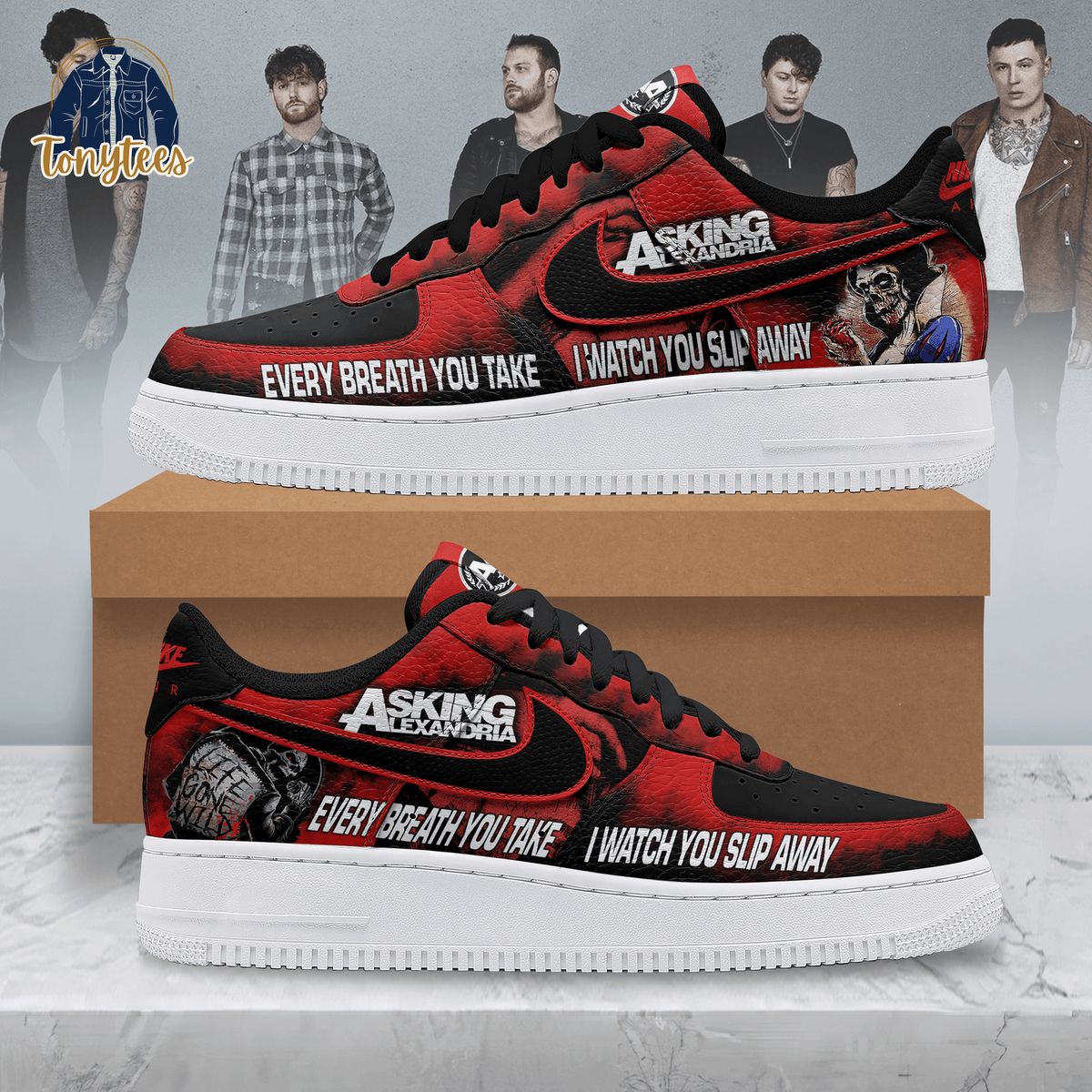Asking Alexandria i won’t give in lyrics air force 1 sneaker