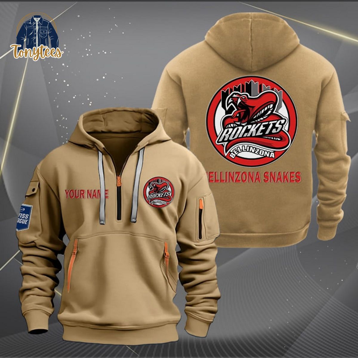 Bellinzona Snakes Personalized New Heavy Hoodie