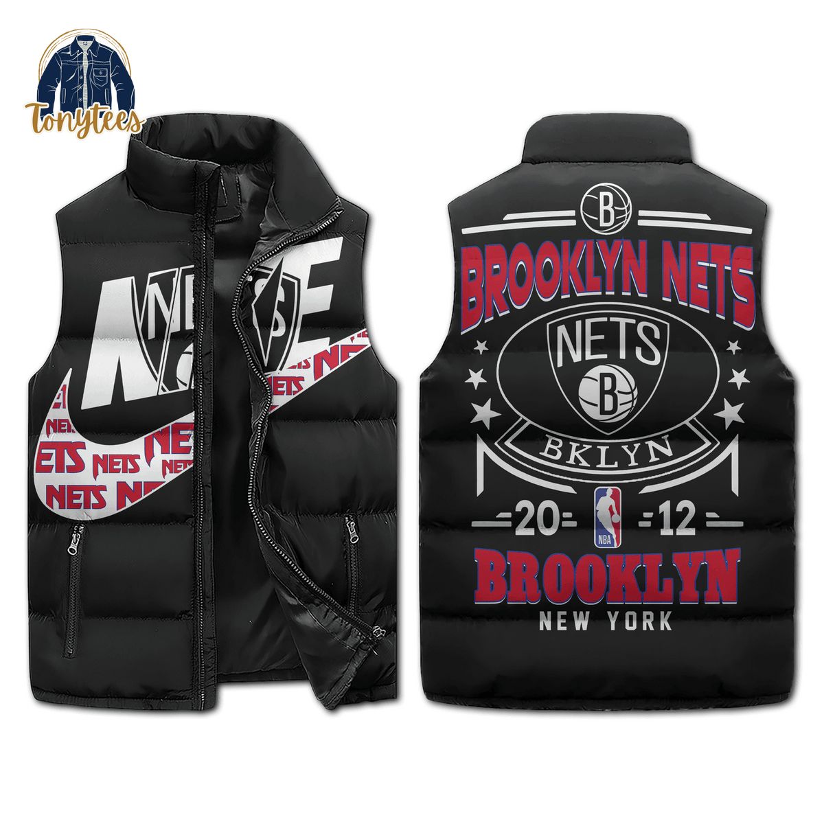 Brooklyn Nets Nike Puffer Sleeveless Jacket