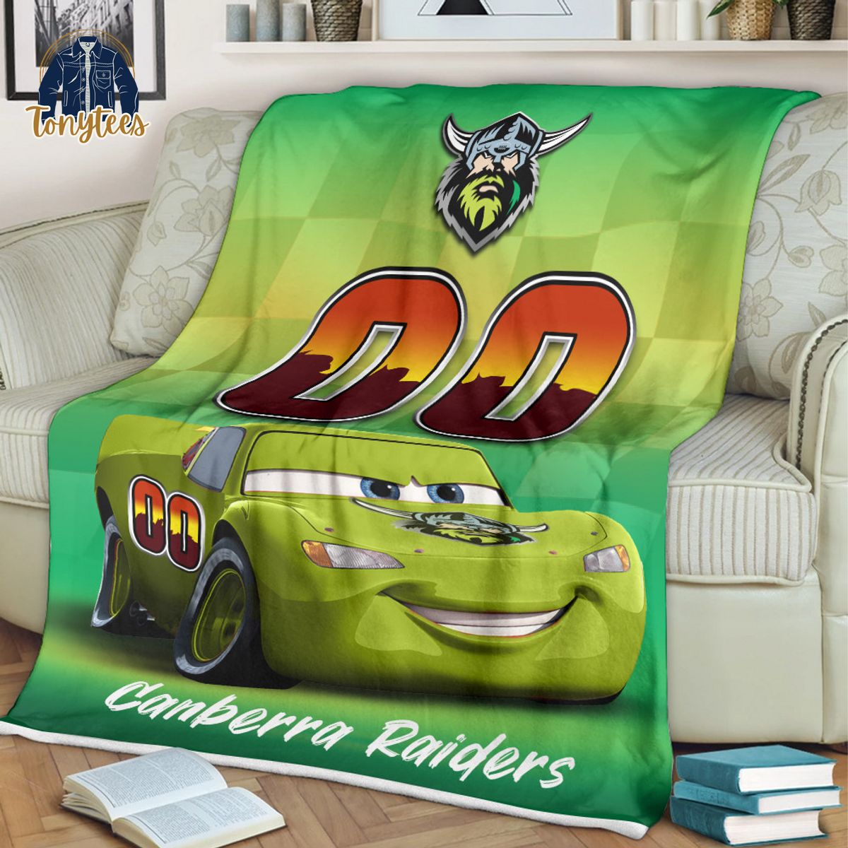 Canberra Raiders NRL Personalized Disney Car Fleece Blanket